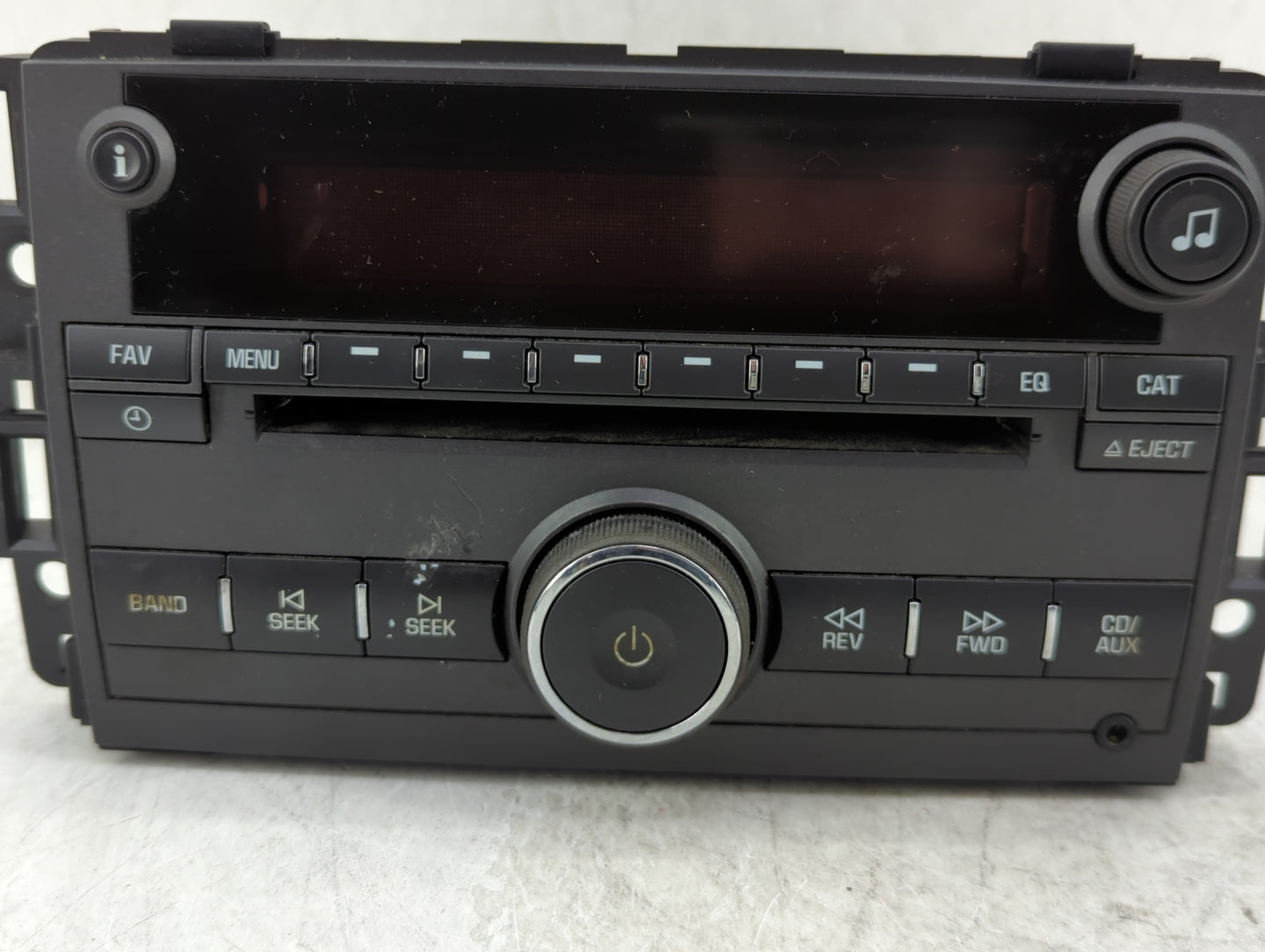 2009 Pontiac Torrent Radio AM FM Cd Player Receiver Replacement P/N:20766795 Fits OEM Used Auto Parts - Oemusedautoparts1.co