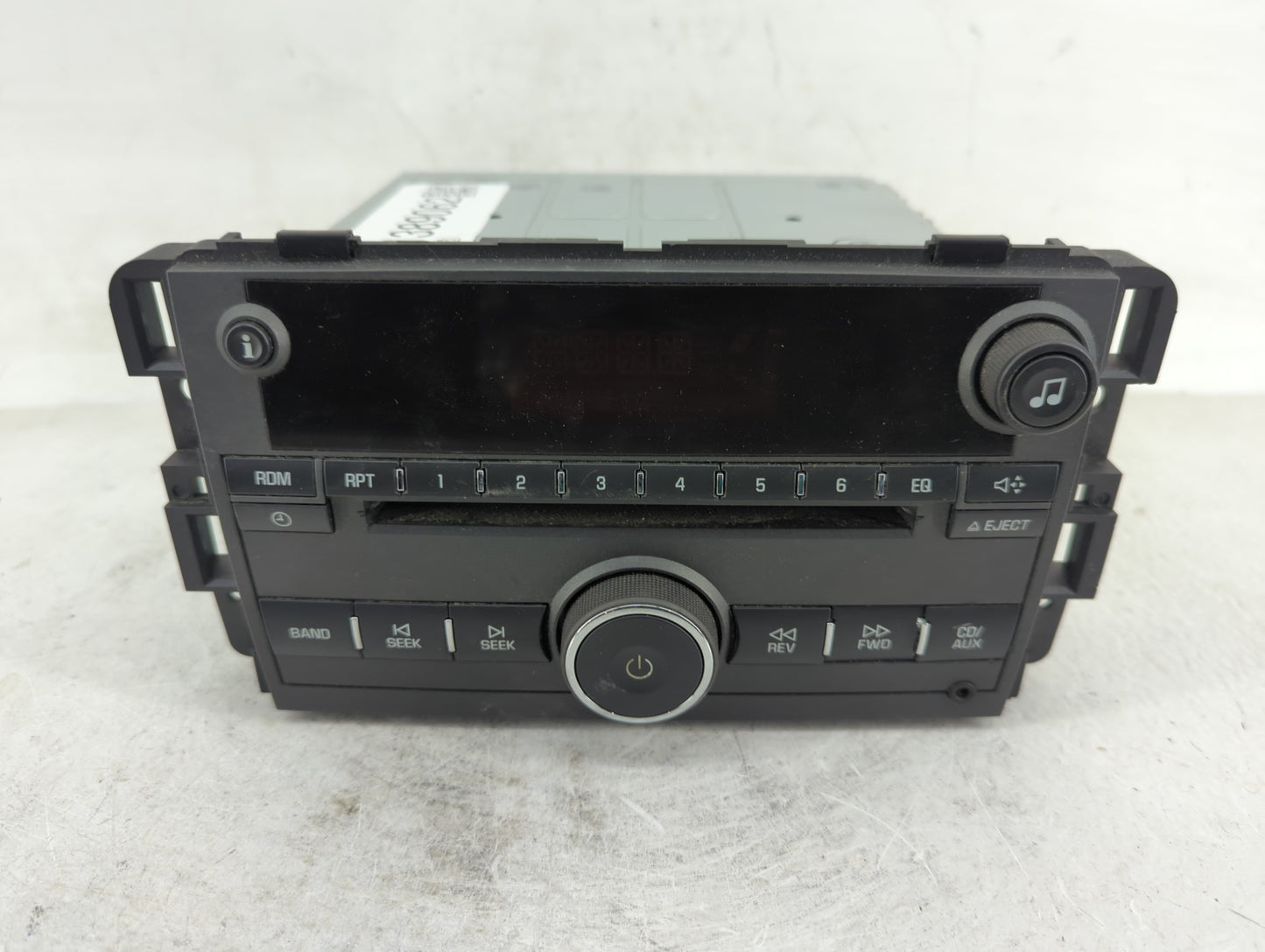 2009 Pontiac Torrent Radio AM FM Cd Player Receiver Replacement P/N:25957003 Fits OEM Used Auto Parts - Oemusedautoparts1.co