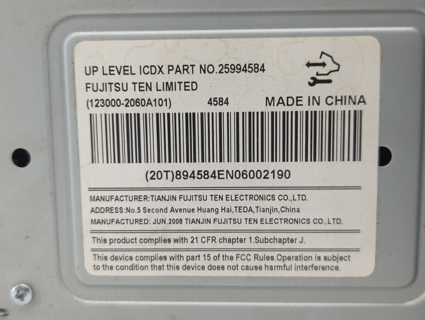 2009-2009 Pontiac Torrent Am Fm Cd Player Radio Receiver - Oemusedautoparts1.com