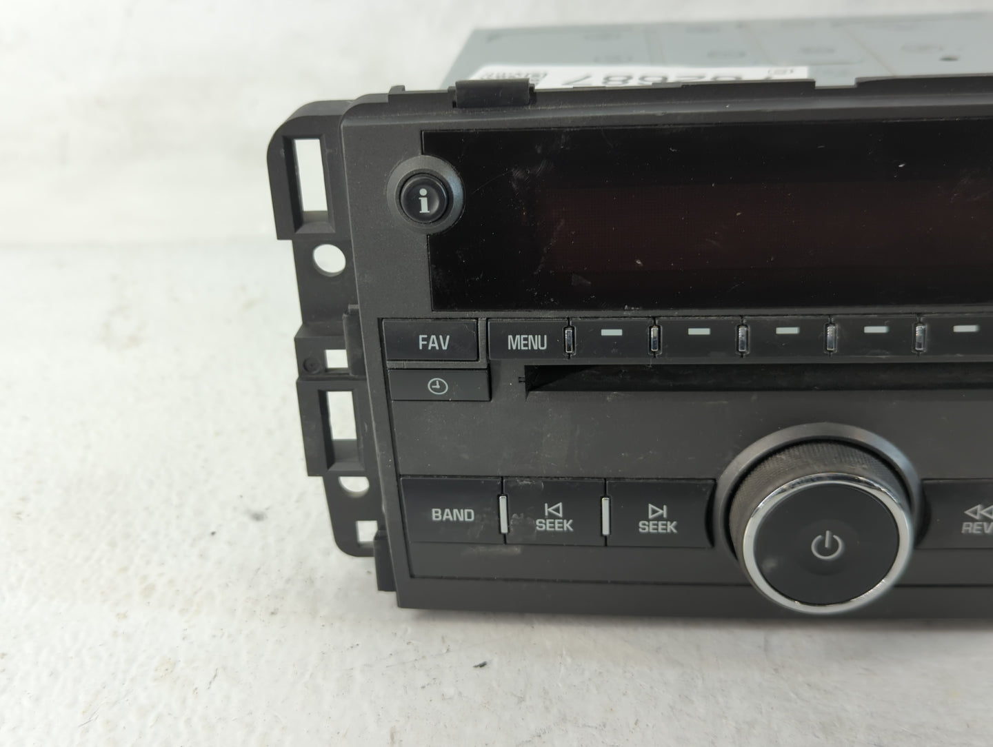 2009 Pontiac Torrent Radio AM FM Cd Player Receiver Replacement P/N:20766795 Fits OEM Used Auto Parts - Oemusedautoparts1.co