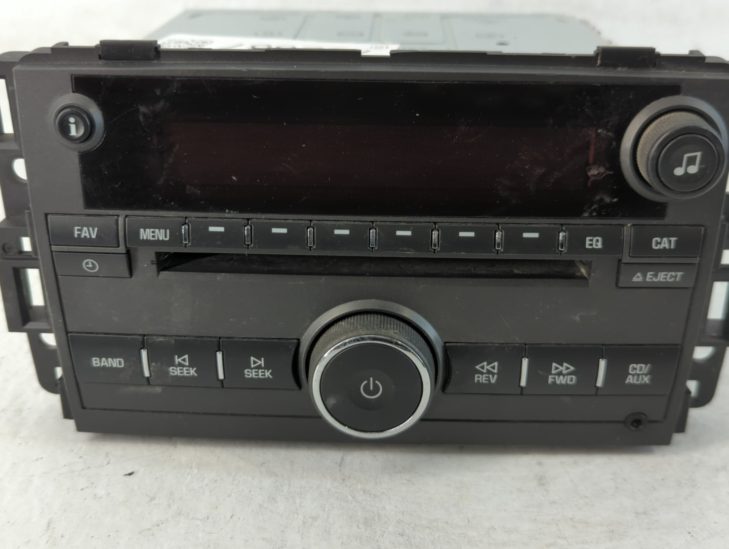 2009 Pontiac Torrent Radio AM FM Cd Player Receiver Replacement P/N:20766795 Fits OEM Used Auto Parts - Oemusedautoparts1.co