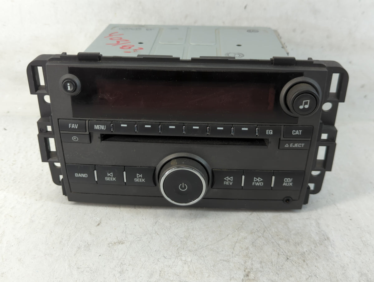 2009 Pontiac Torrent Radio AM FM Cd Player Receiver Replacement P/N:25994583 OEM Used Auto Parts - Oemusedautoparts1.com