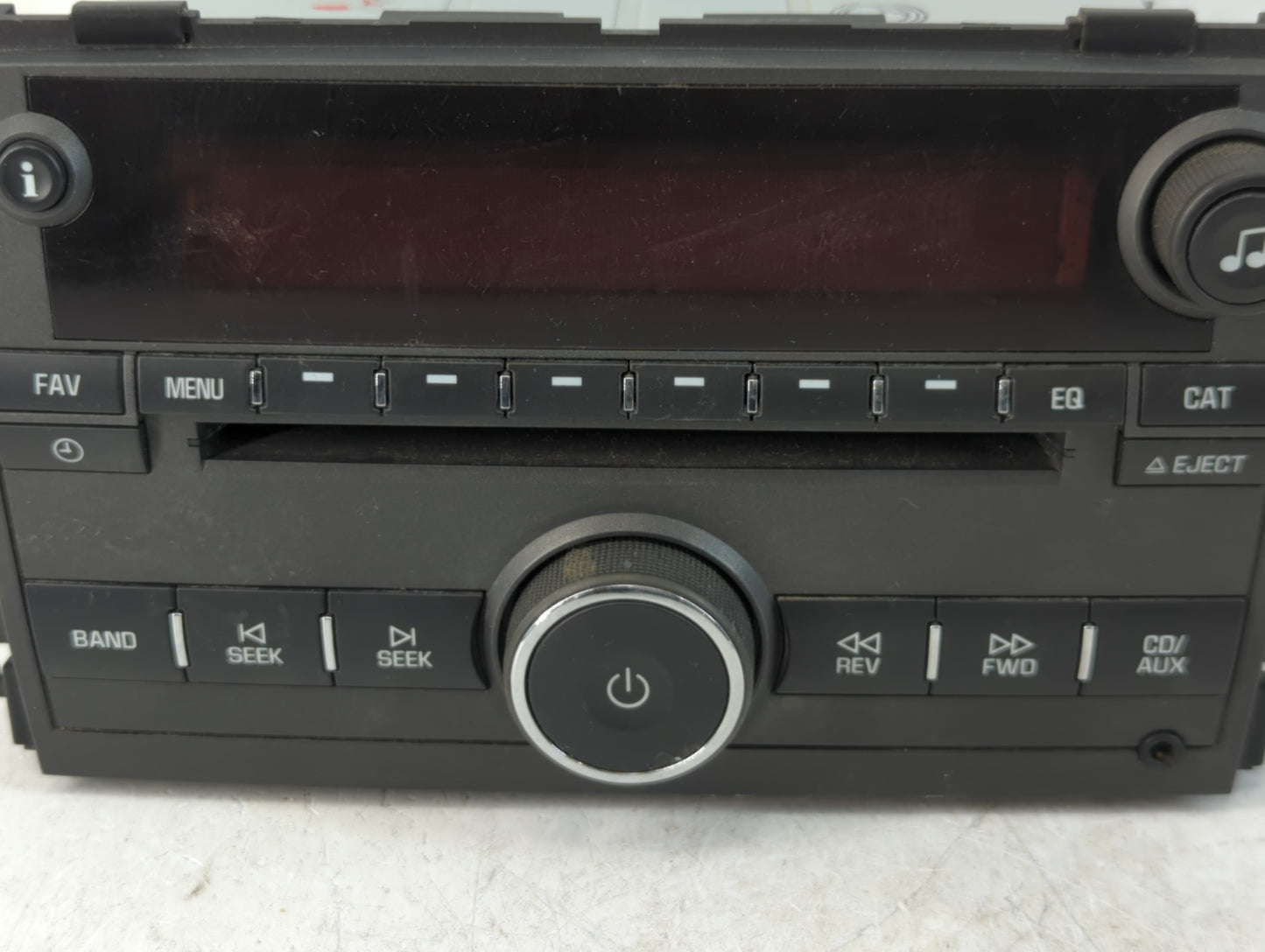 2009 Pontiac Torrent Radio AM FM Cd Player Receiver Replacement P/N:25994583 Fits OEM Used Auto Parts - Oemusedautoparts1.co