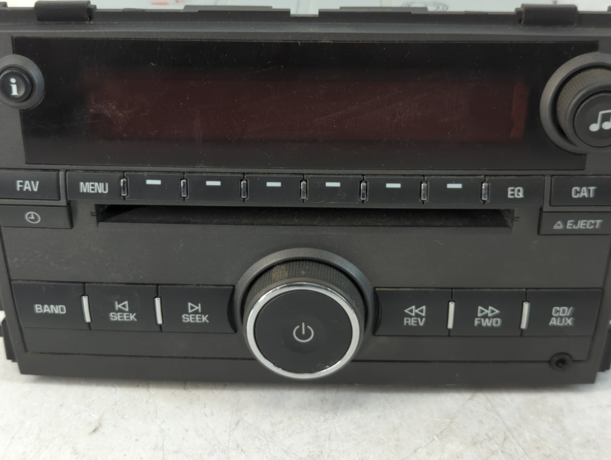 2009 Pontiac Torrent Radio AM FM Cd Player Receiver Replacement P/N:25994583 OEM Used Auto Parts - Oemusedautoparts1.com