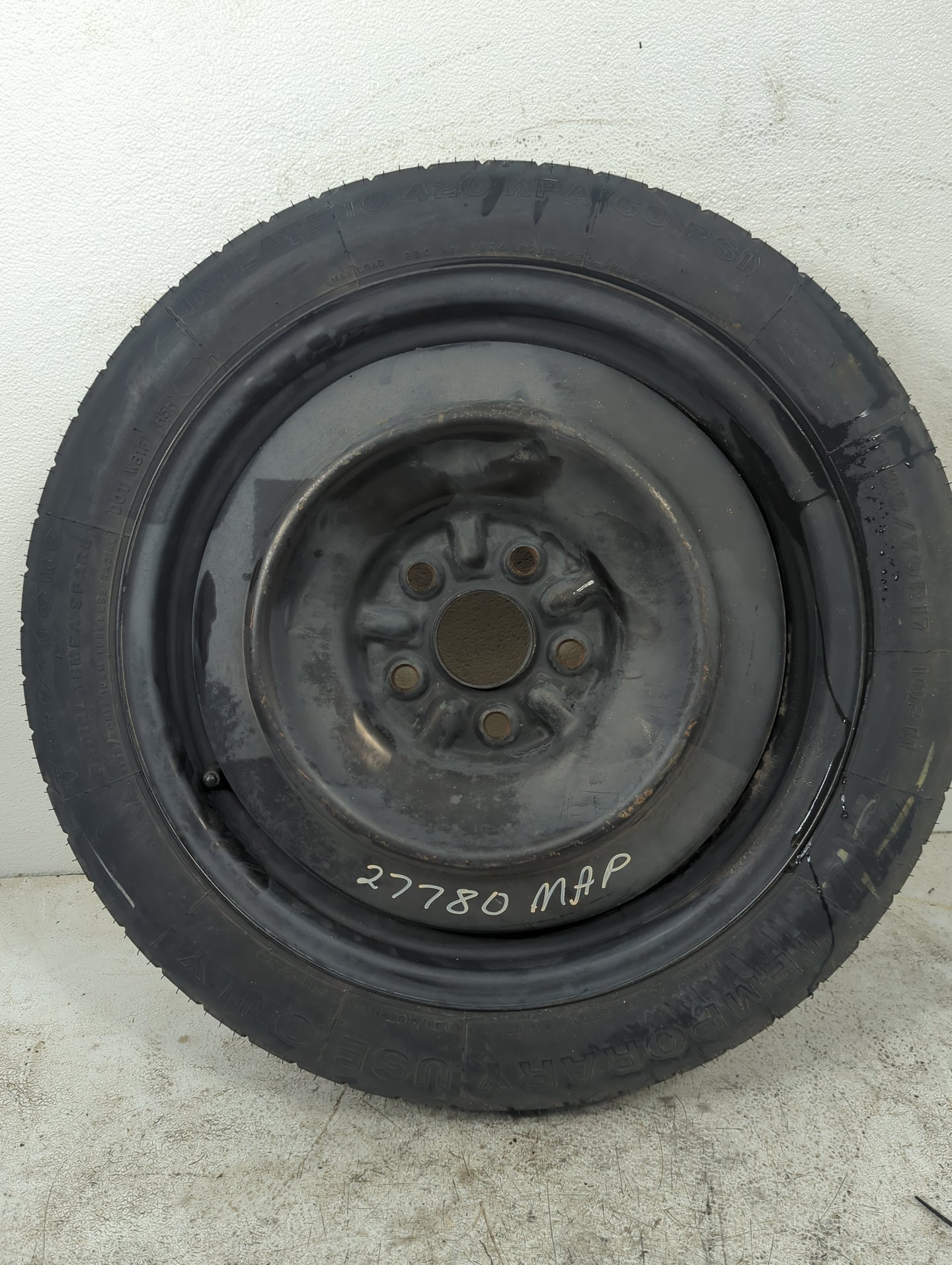 2009-2010 Pontiac Vibe Spare Donut Tire Wheel Rim Oem - Oemusedautoparts1.com