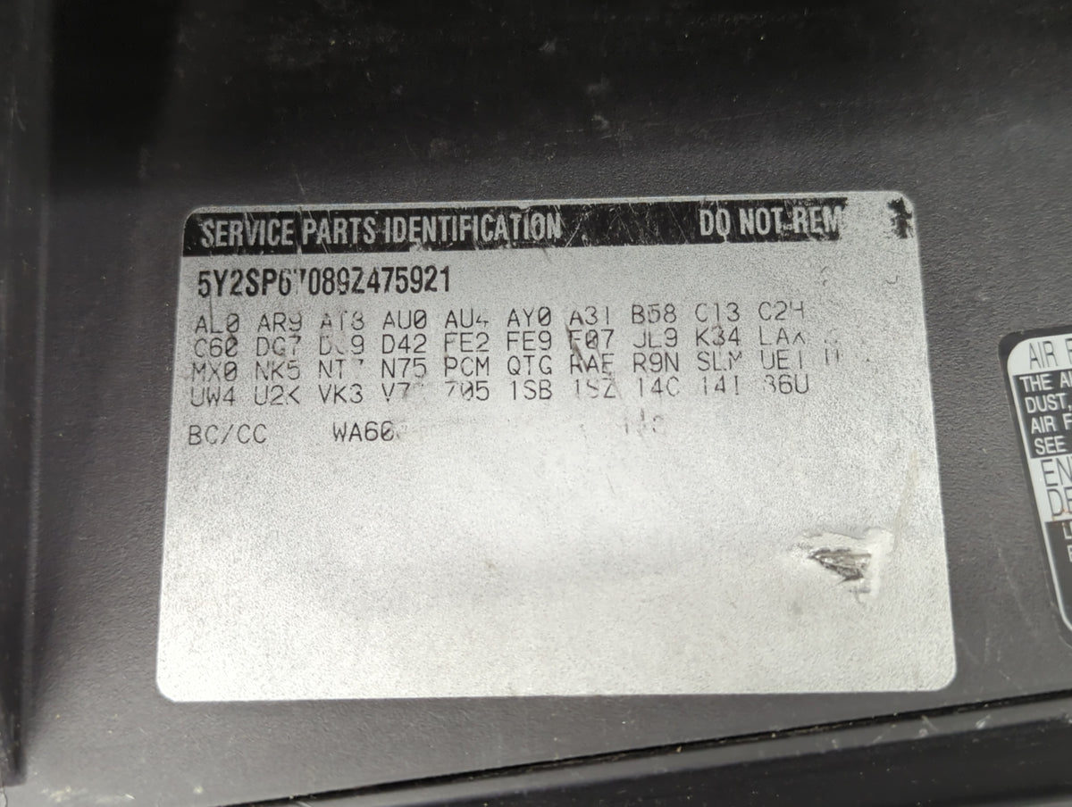 2009 Pontiac Vibe Passenger Glove Box Door Storage Compartment - Oemusedautoparts1.com
