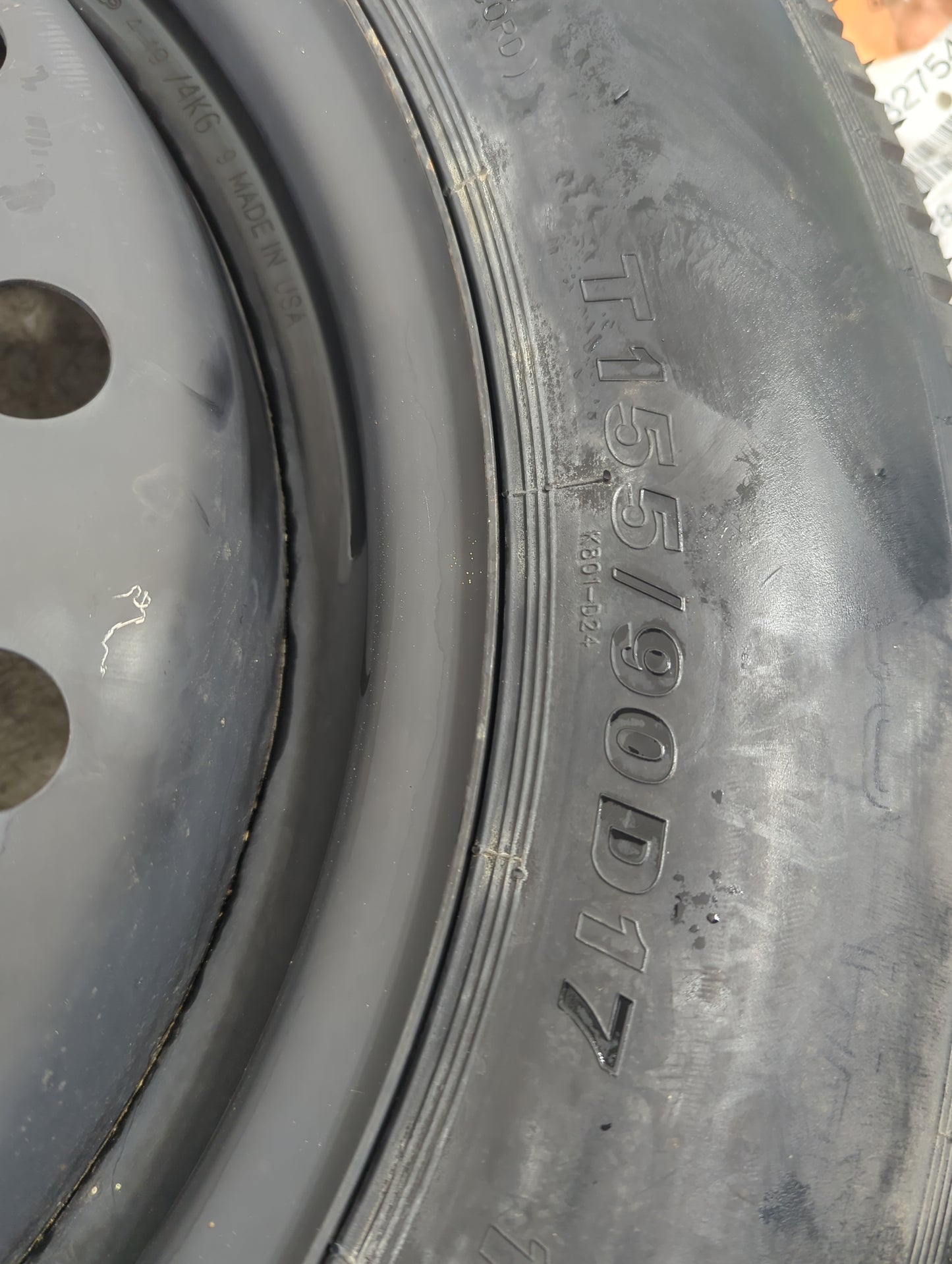 2009 Pontiac Vibe Vibe Spare Donut Tire Wheel Rim Oem - Oemusedautoparts1.com