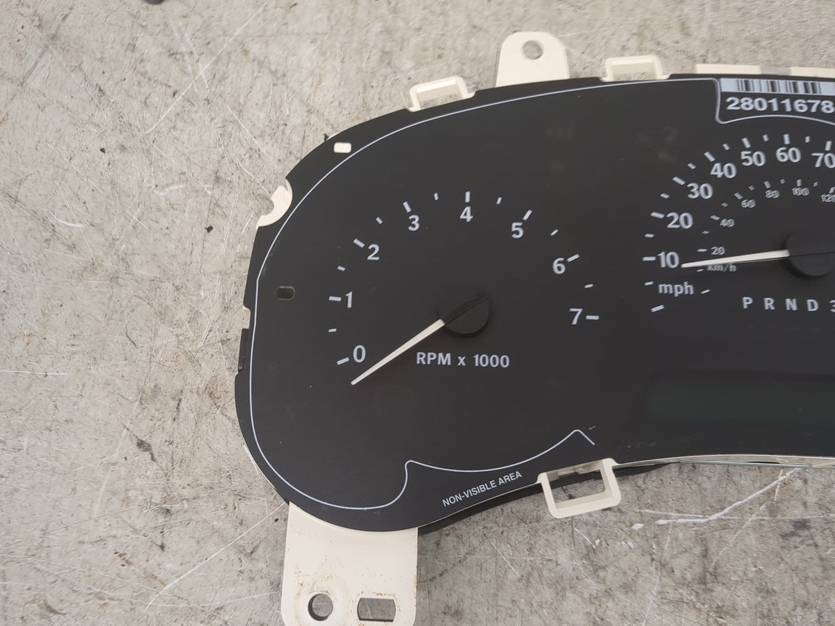 2009 Saab 9-7x Instrument Cluster Speedometer Gauges P/N:28011678 28138012, 25937729, 50H8XHF0823203H6 Miles: Fits OEM Used 