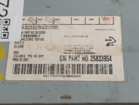 2009 Saturn Aura Radio AM FM Cd Player Receiver Replacement P/N:25833954 Fits OEM Used Auto Parts - Oemusedautoparts1.com