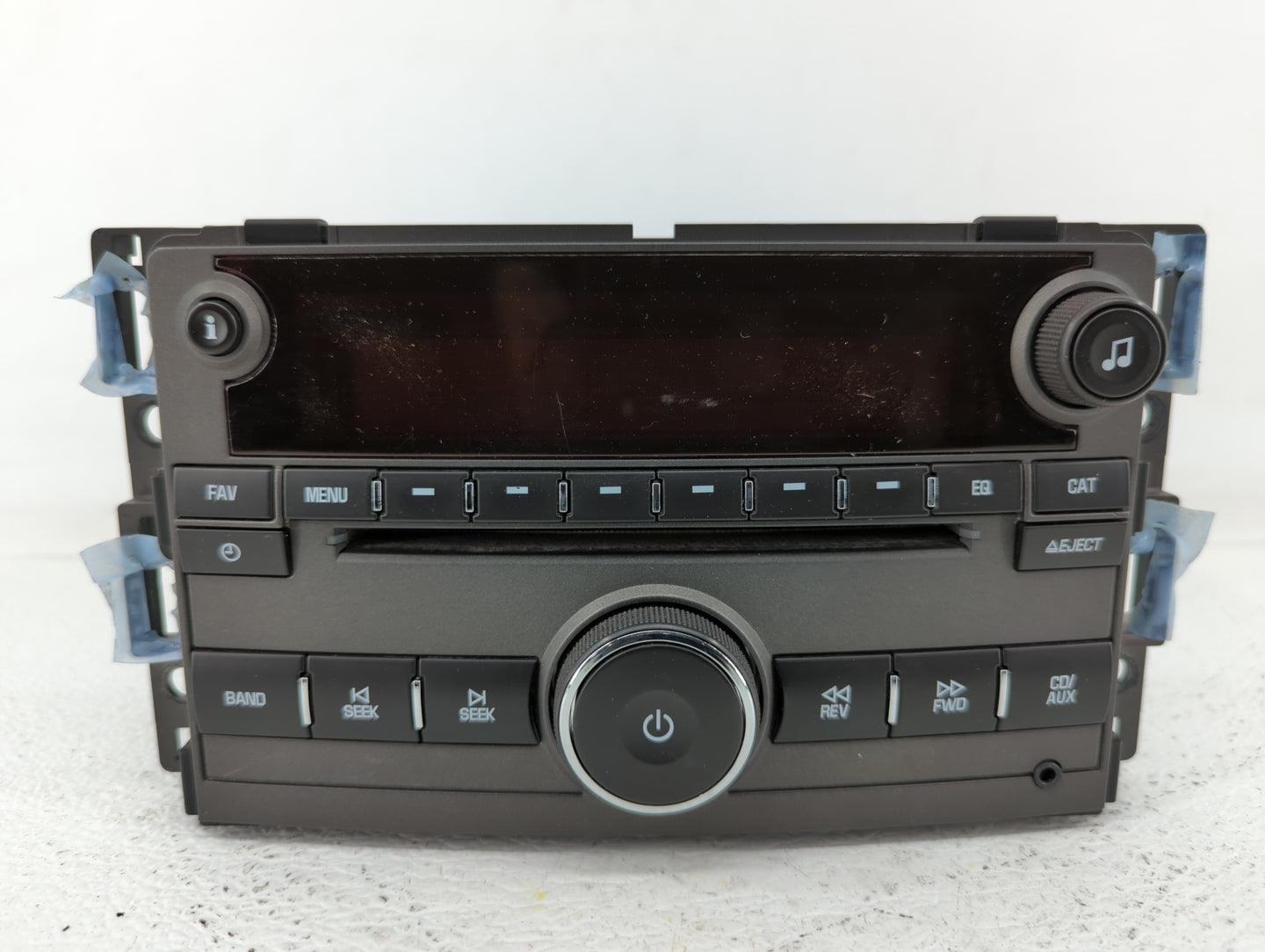 2009 Saturn Aura Radio AM FM Cd Player Receiver Replacement P/N:25833954 Fits OEM Used Auto Parts - Oemusedautoparts1.com