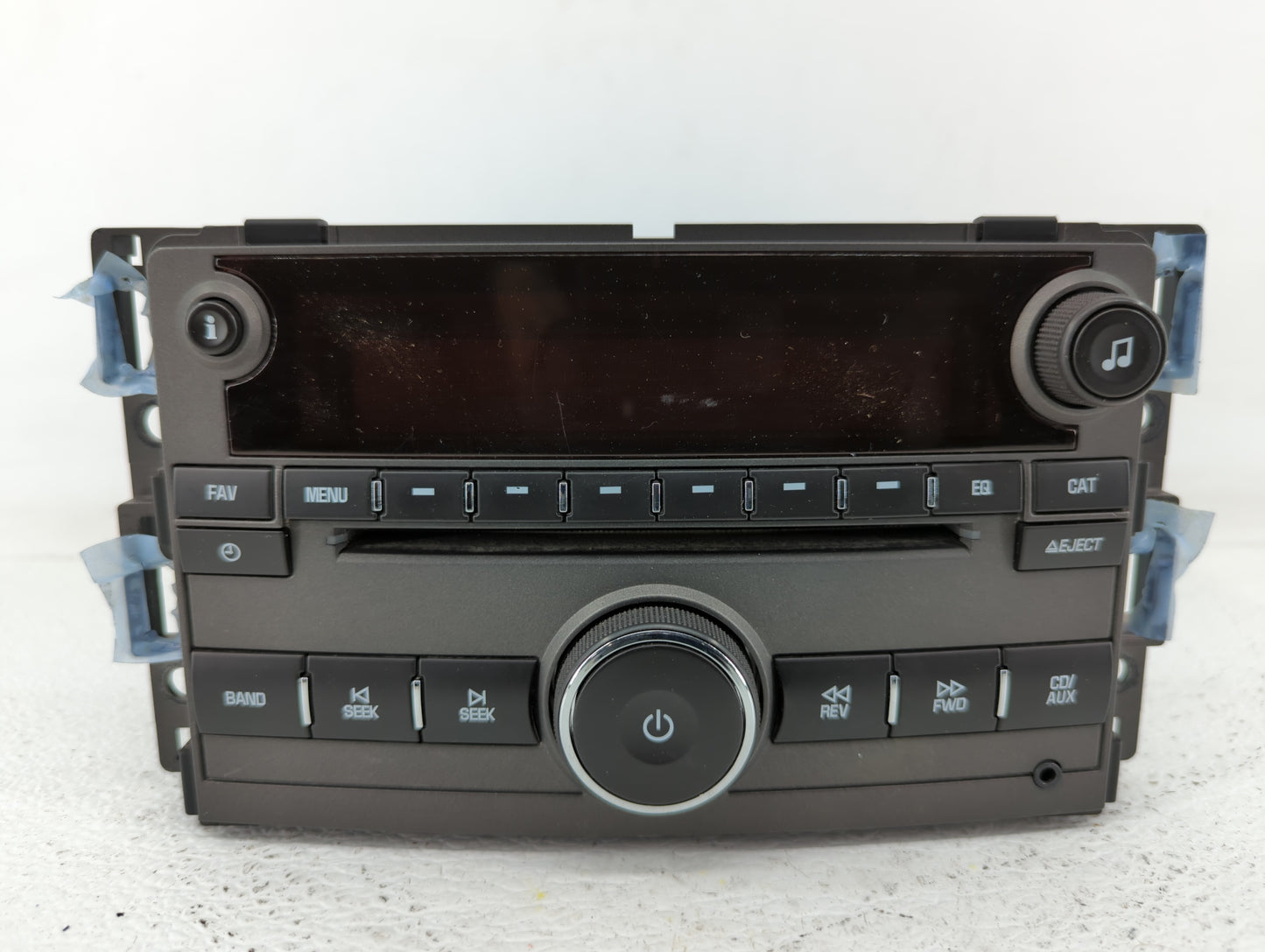 2009 Saturn Aura Radio AM FM Cd Player Receiver Replacement P/N:25833954 Fits OEM Used Auto Parts - Oemusedautoparts1.com