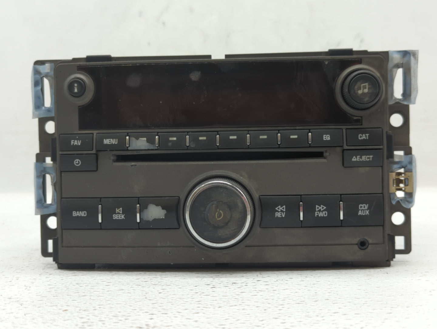 2009 Saturn Aura Radio AM FM Cd Player Receiver Replacement P/N:15948188 25833954 Fits OEM Used Auto Parts - Oemusedautopart