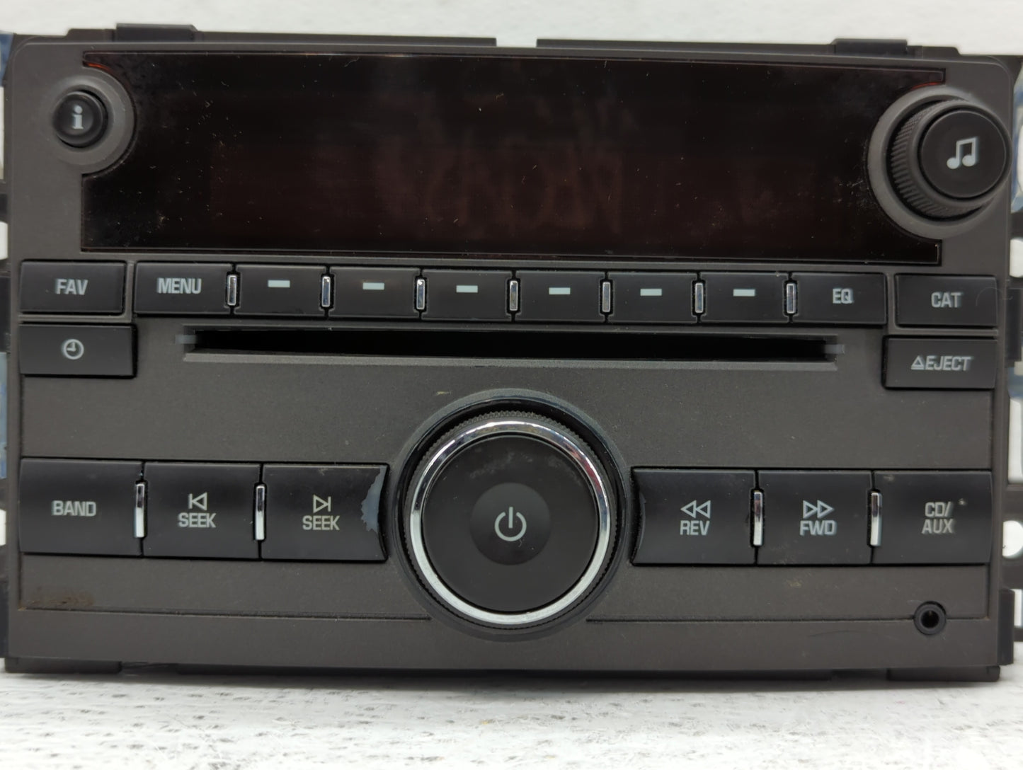 2009 Saturn Aura Radio AM FM Cd Player Receiver Replacement P/N:15948188 25833954 Fits OEM Used Auto Parts - Oemusedautopart