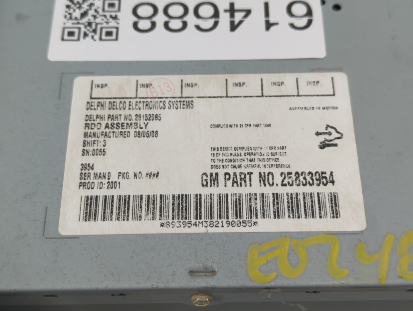 2009-2009 Saturn Aura Am Fm Cd Player Radio Receiver - Oemusedautoparts1.com