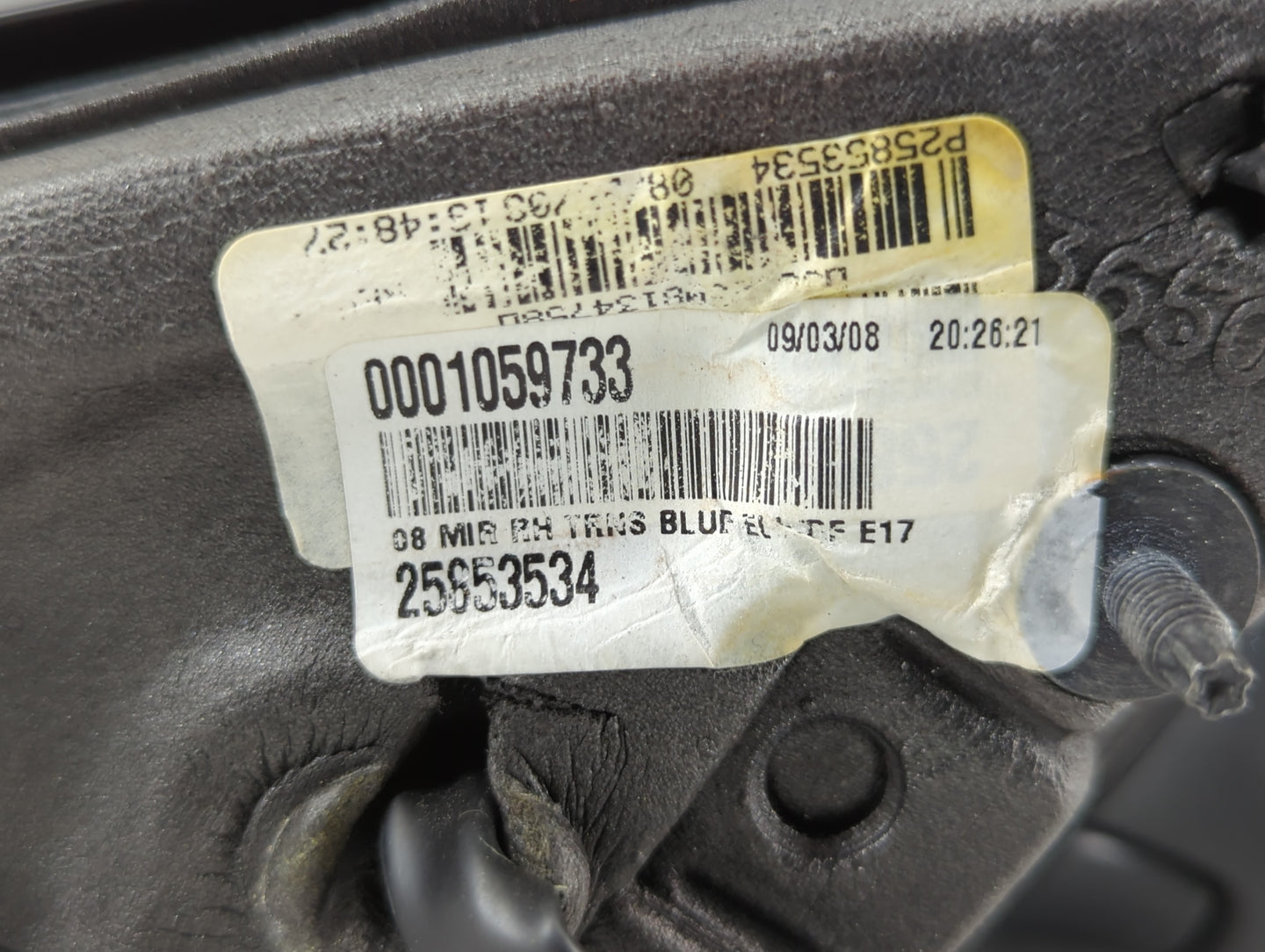 2009 Saturn Aura Side Mirror Replacement Passenger Right View Door Mirror P/N:0000959403 Fits OEM Used Auto Parts - Oemuseda