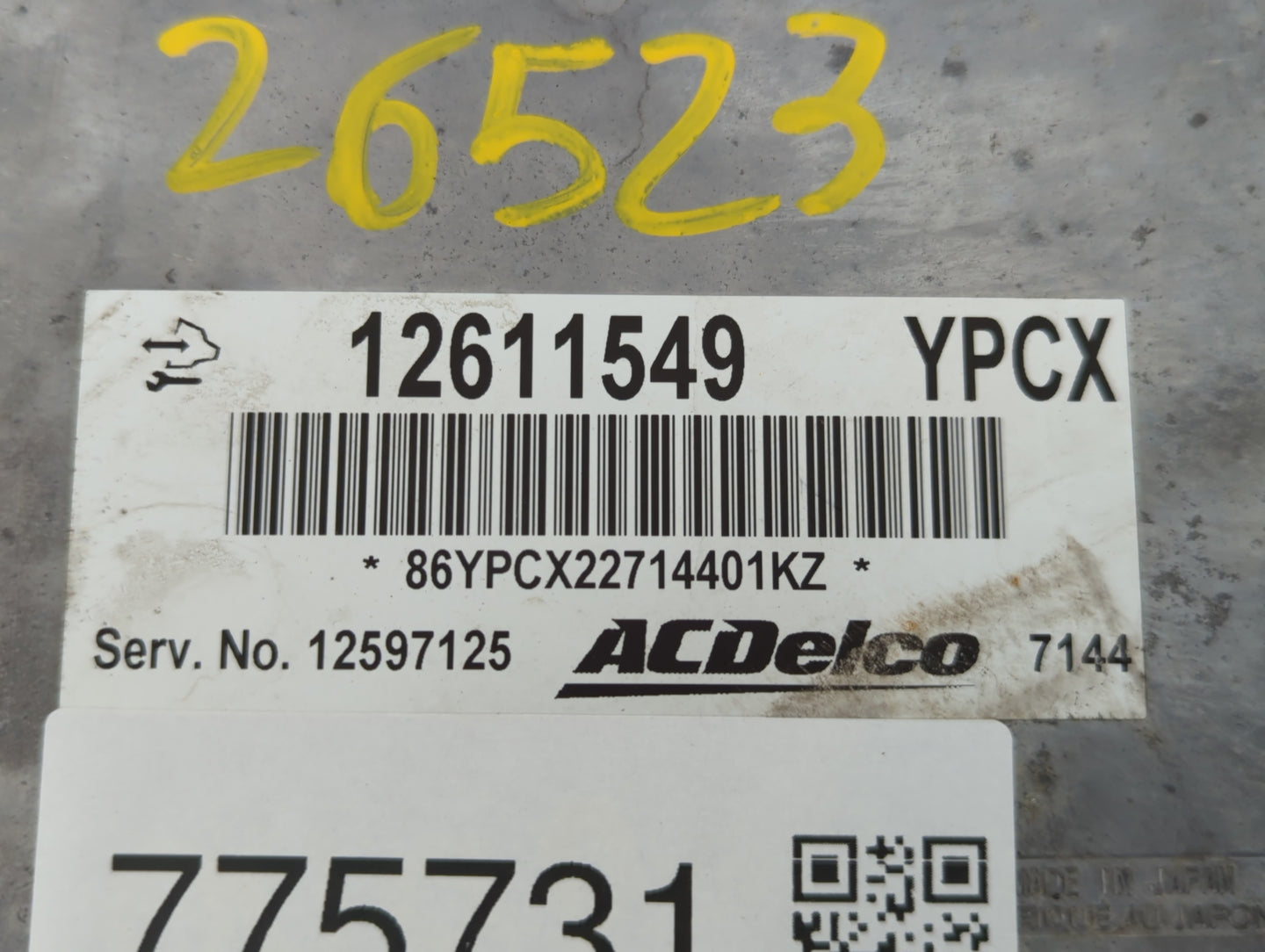 2008-2009 Saturn Aura PCM Engine Control Computer ECU ECM PCU OEM P/N:12611549 Fits Fits 2007 2008 2009 2010 2011 2012 OEM U