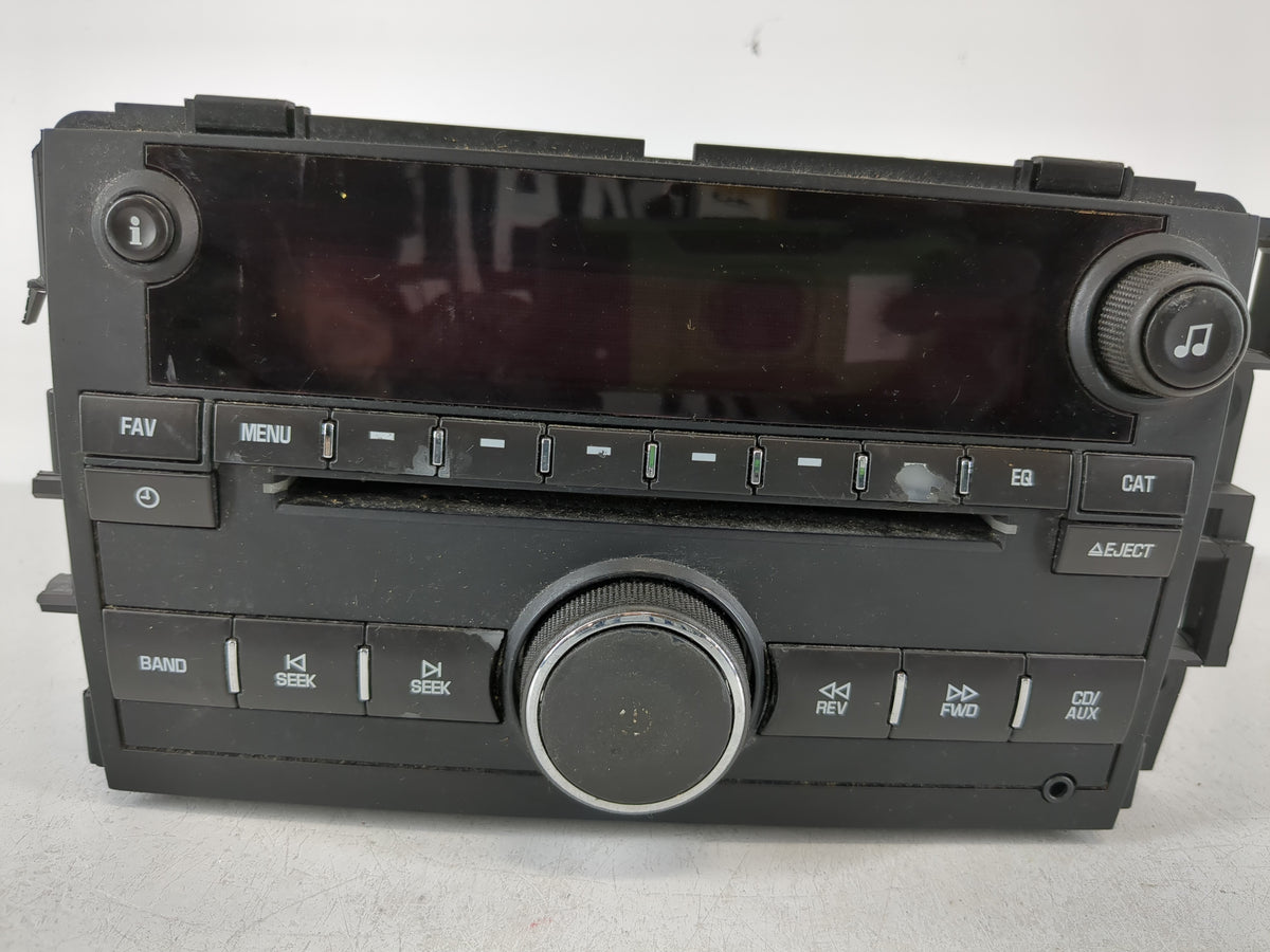 2009 Saturn Outlook Radio AM FM Cd Player Receiver Replacement P/N:25974804 Fits OEM Used Auto Parts - Oemusedautoparts1.com