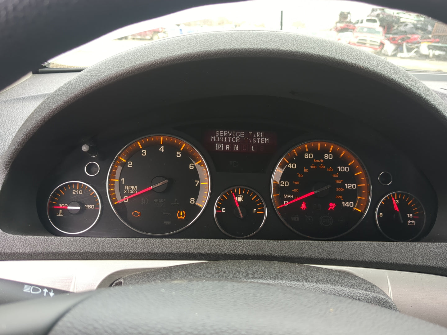 2009 Saturn Outlook Instrument Cluster Speedometer Gauges Miles:215K Fits OEM Used Auto Parts - Oemusedautoparts1.com