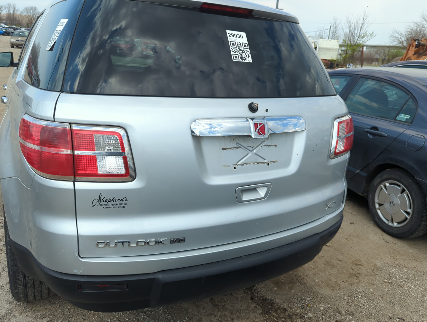 2009 Saturn Outlook Trunk/decklid/hatch/tailgate Oem - Oemusedautoparts1.com