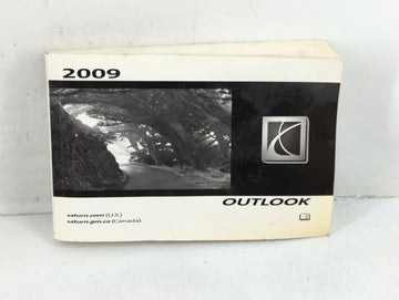 2009 Saturn Outlook Owners Manual Book Guide P/N:15919281 A OEM Used Auto Parts - Oemusedautoparts1.com