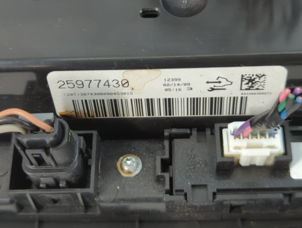 2007-2010 Saturn Outlook Climate Control Module Temperature AC/Heater Replacement P/N:25977430 Fits Fits 2007 2008 2009 2010
