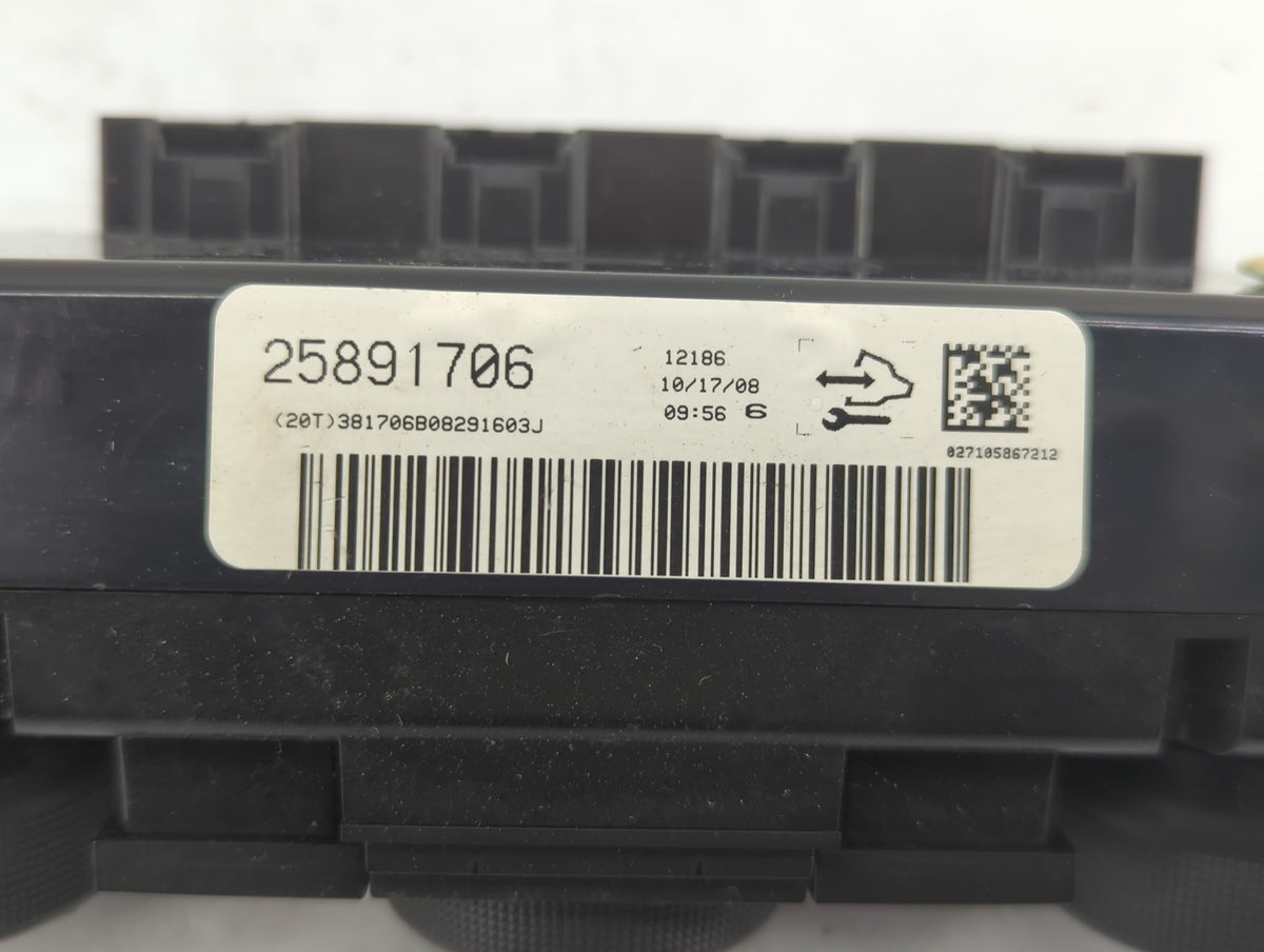 2008-2010 Saturn Vue Climate Control Module Temperature AC/Heater Replacement P/N:25891706 Fits Fits 2008 2009 2010 OEM Used