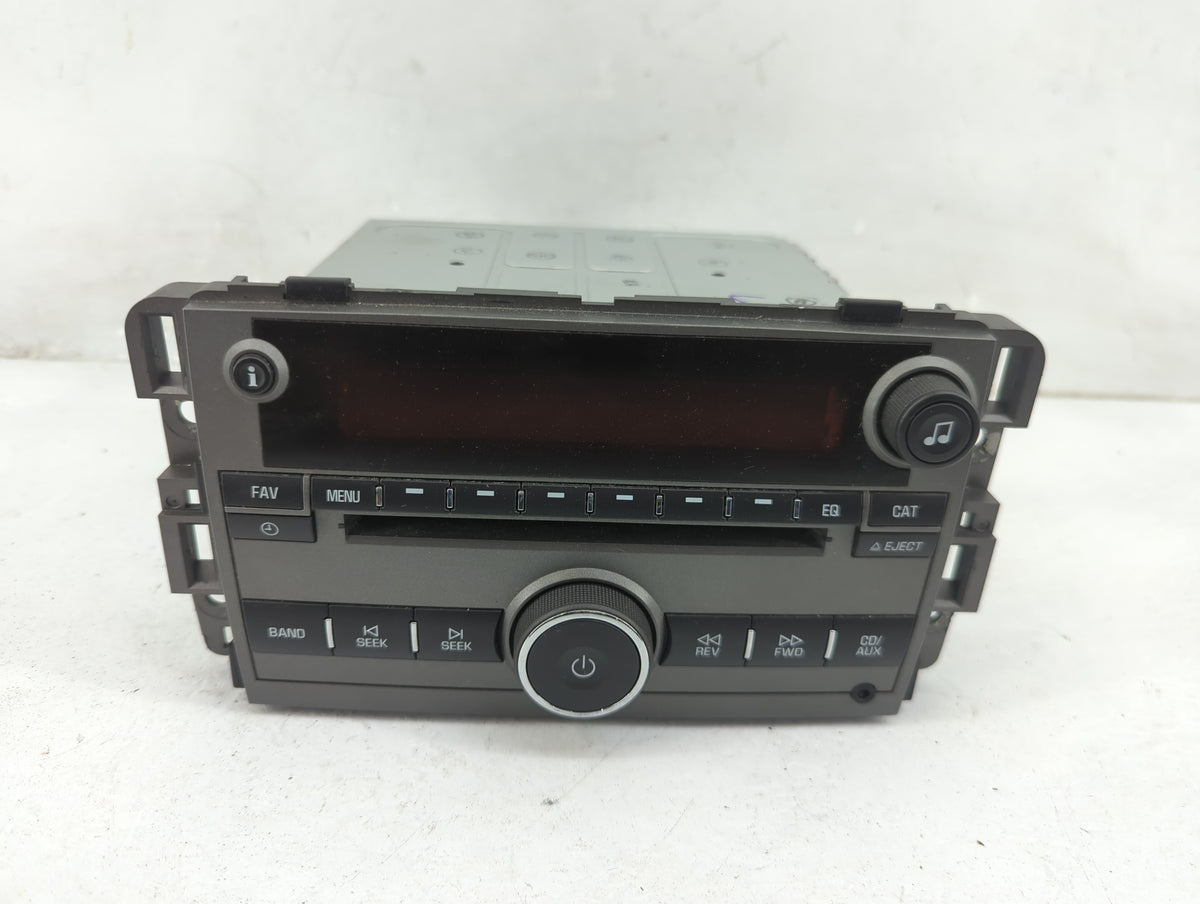 2009 Saturn Vue Radio AM FM Cd Player Receiver Replacement P/N:20790696 Fits OEM Used Auto Parts - Oemusedautoparts1.com