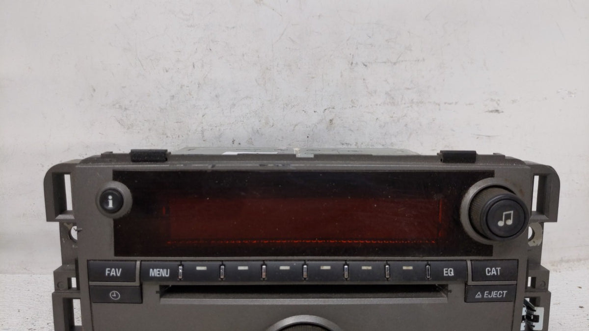 2009 Saturn Vue Radio AM FM Cd Player Receiver Replacement P/N:25994574 20790696 OEM Used Auto Parts - Oemusedautoparts1.com
