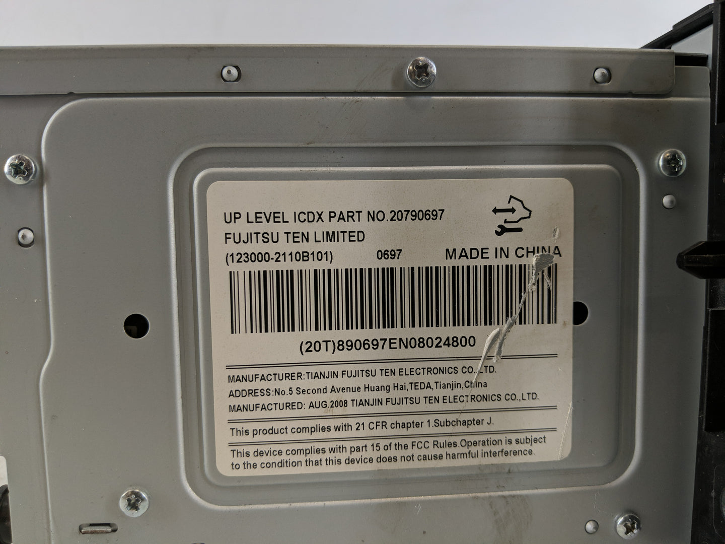 2009 Saturn Vue Radio AM FM Cd Player Receiver Replacement P/N:20790697 Fits OEM Used Auto Parts - Oemusedautoparts1.com