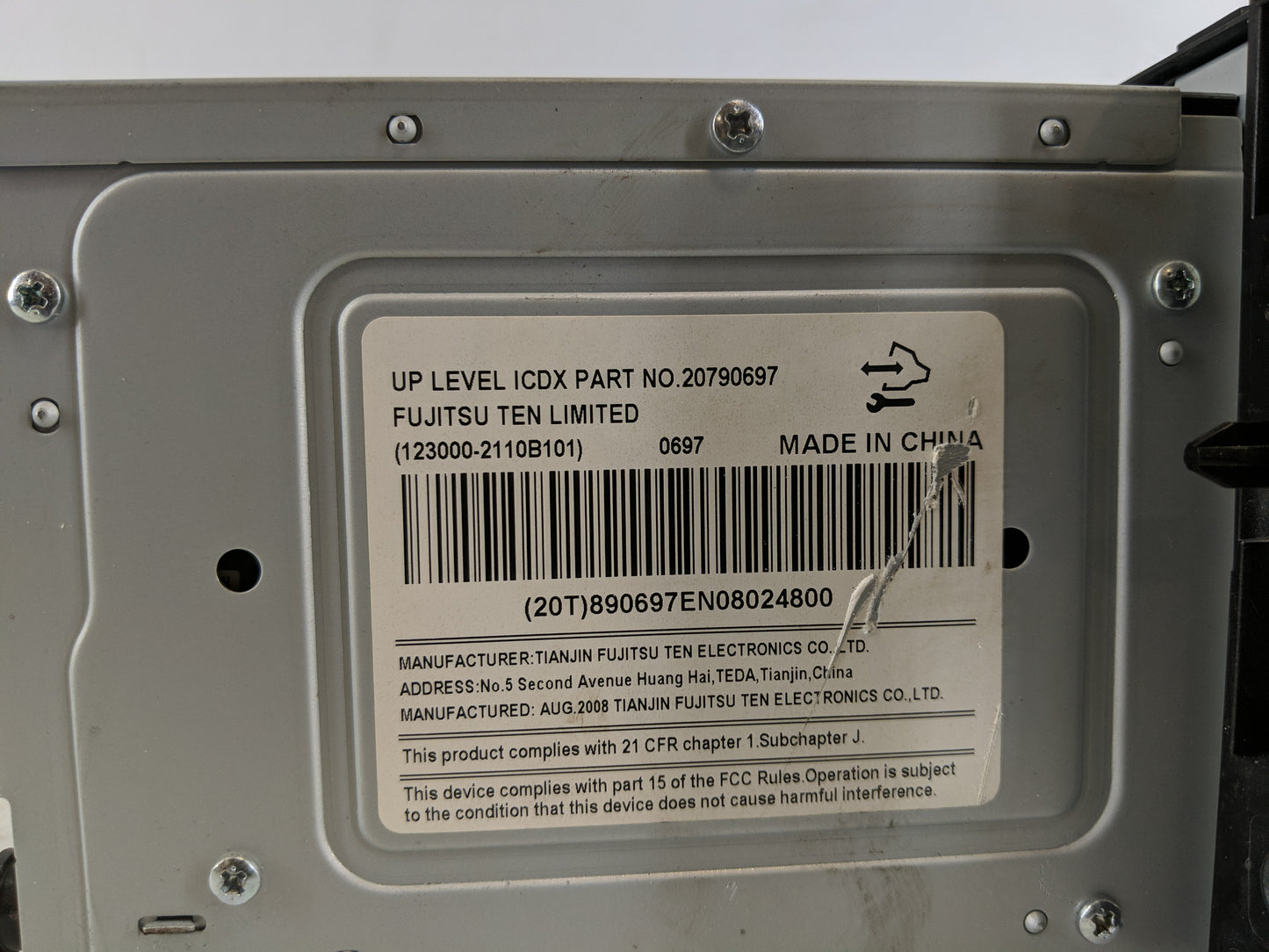 2009 Saturn Vue Radio AM FM Cd Player Receiver Replacement P/N:20790697 Fits OEM Used Auto Parts - Oemusedautoparts1.com