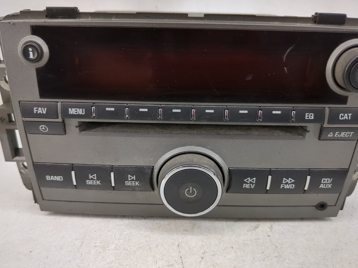 2009 Saturn Vue Radio AM FM Cd Player Receiver Replacement OEM Used Auto Parts - Oemusedautoparts1.com