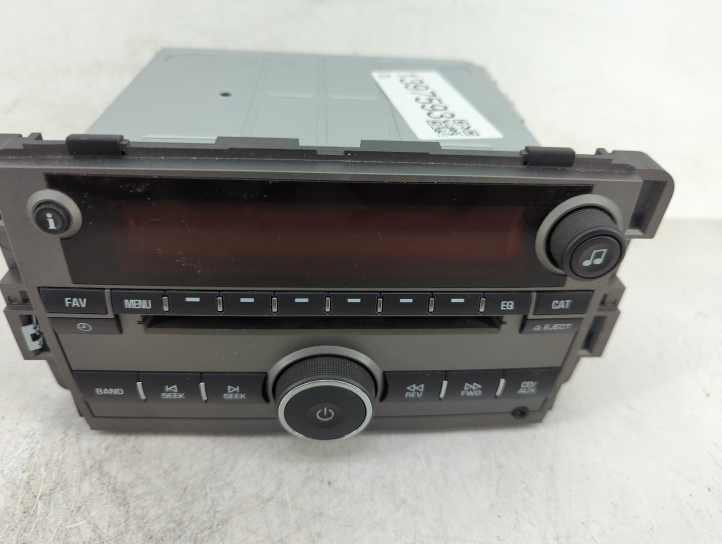 2009 Saturn Vue Radio AM FM Cd Player Receiver Replacement P/N:25994574 Fits OEM Used Auto Parts - Oemusedautoparts1.com