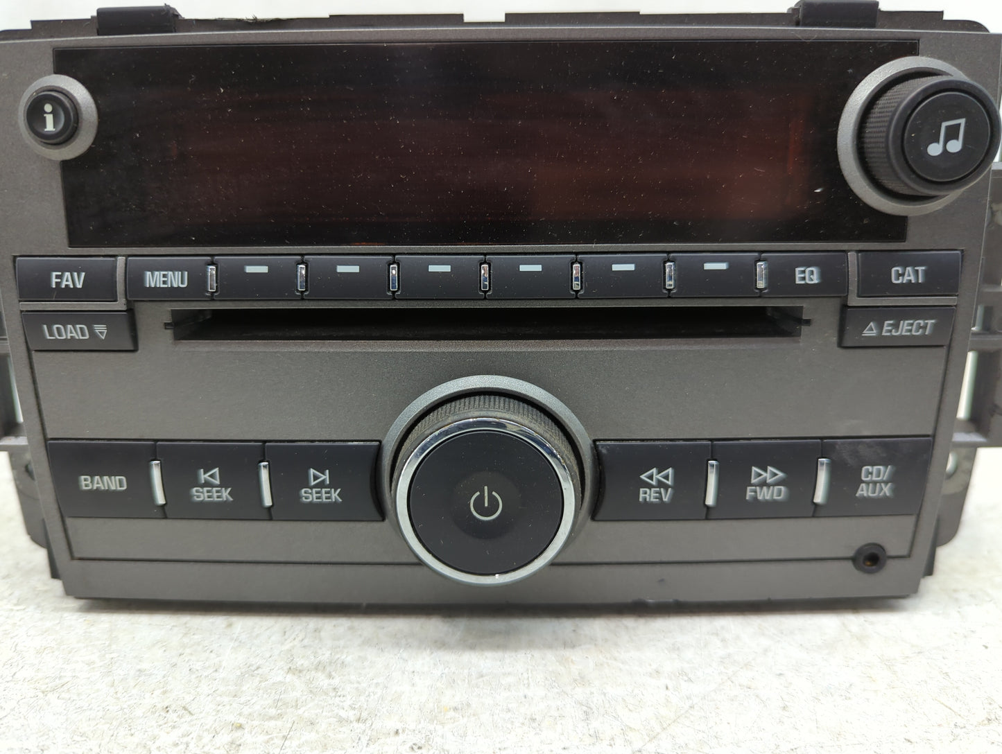 2009 Saturn Vue Radio AM FM Cd Player Receiver Replacement P/N:25994575 Fits OEM Used Auto Parts - Oemusedautoparts1.com