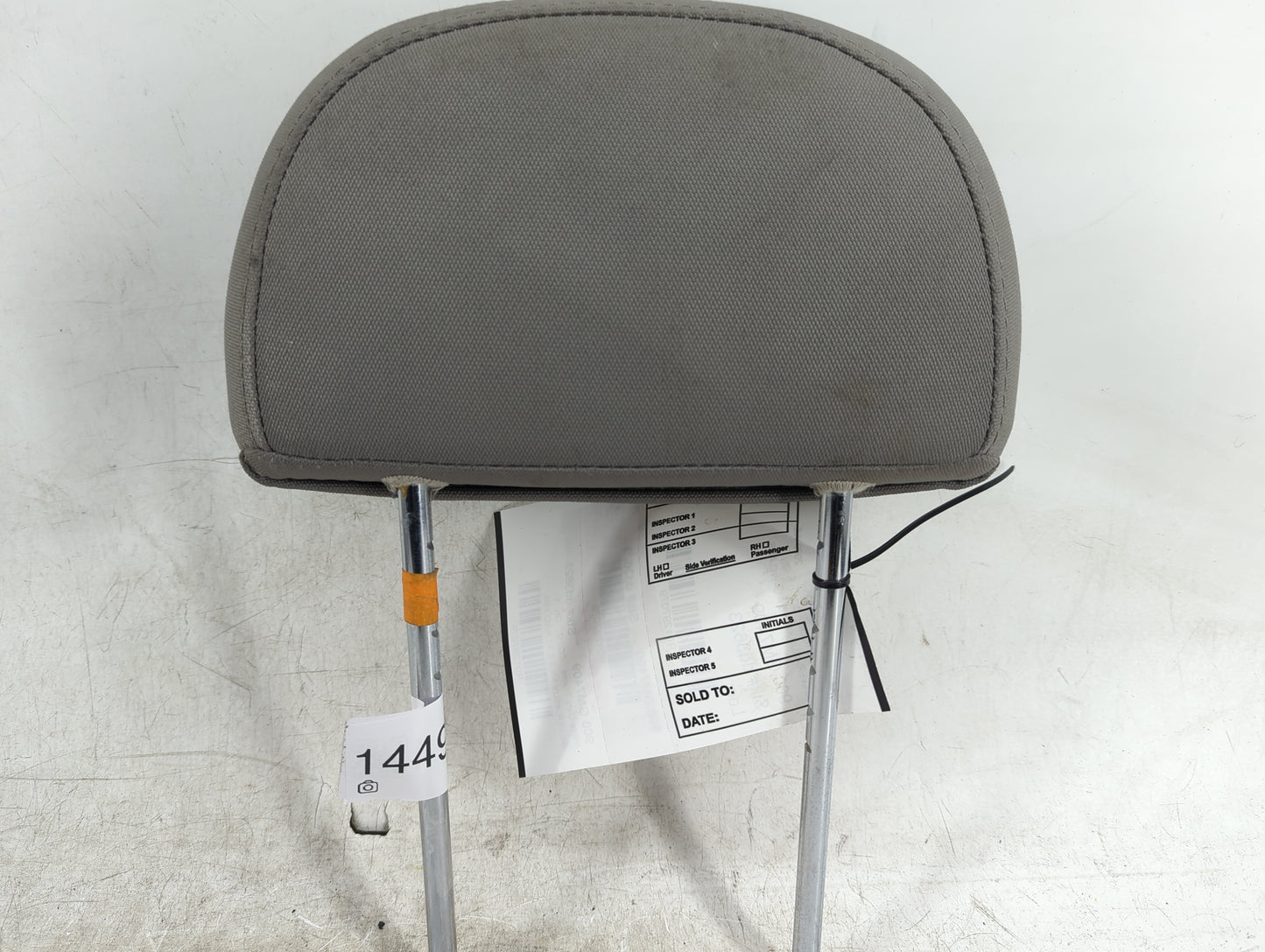 2008-2010 Saturn Vue Headrest Head Rest Front Driver Seat Grey - Oemusedautoparts1.com
