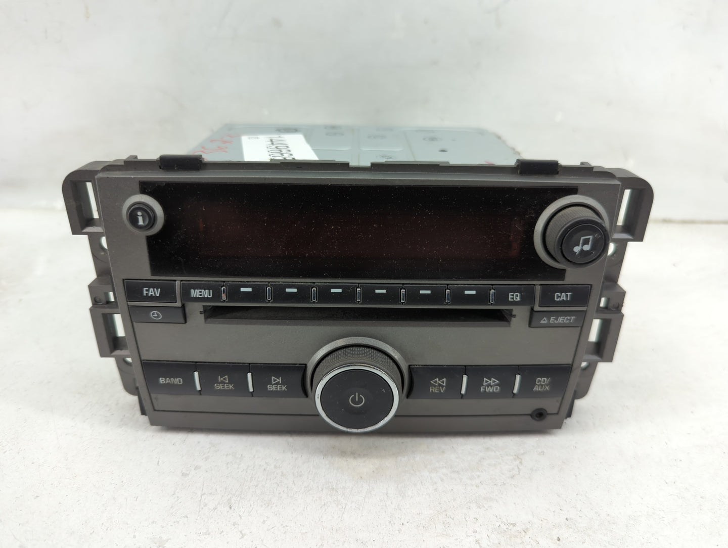 2009 Saturn Vue Radio AM FM Cd Player Receiver Replacement P/N:20790696 Fits OEM Used Auto Parts - Oemusedautoparts1.com