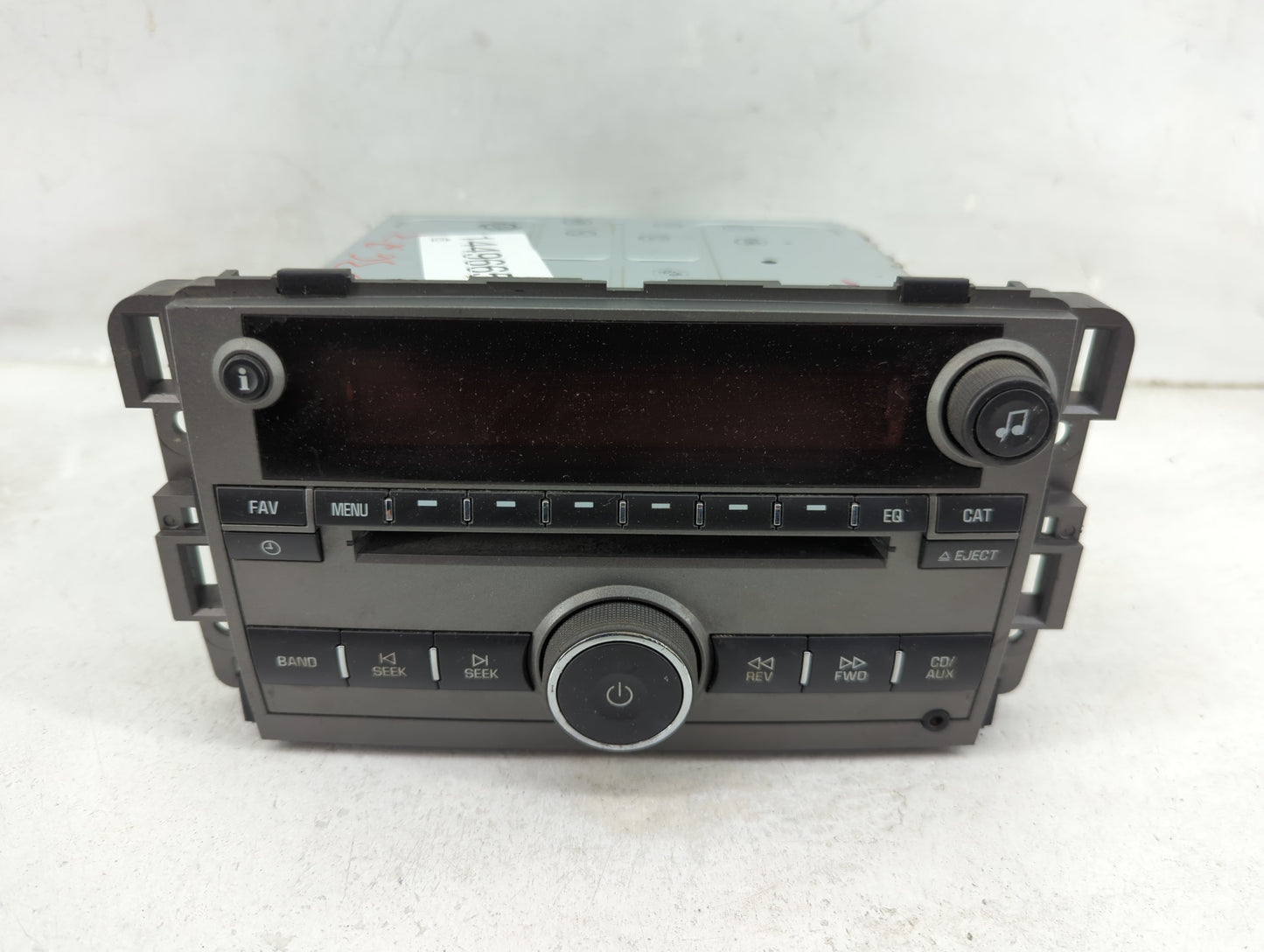 2009 Saturn Vue Radio AM FM Cd Player Receiver Replacement P/N:20790696 Fits OEM Used Auto Parts - Oemusedautoparts1.com