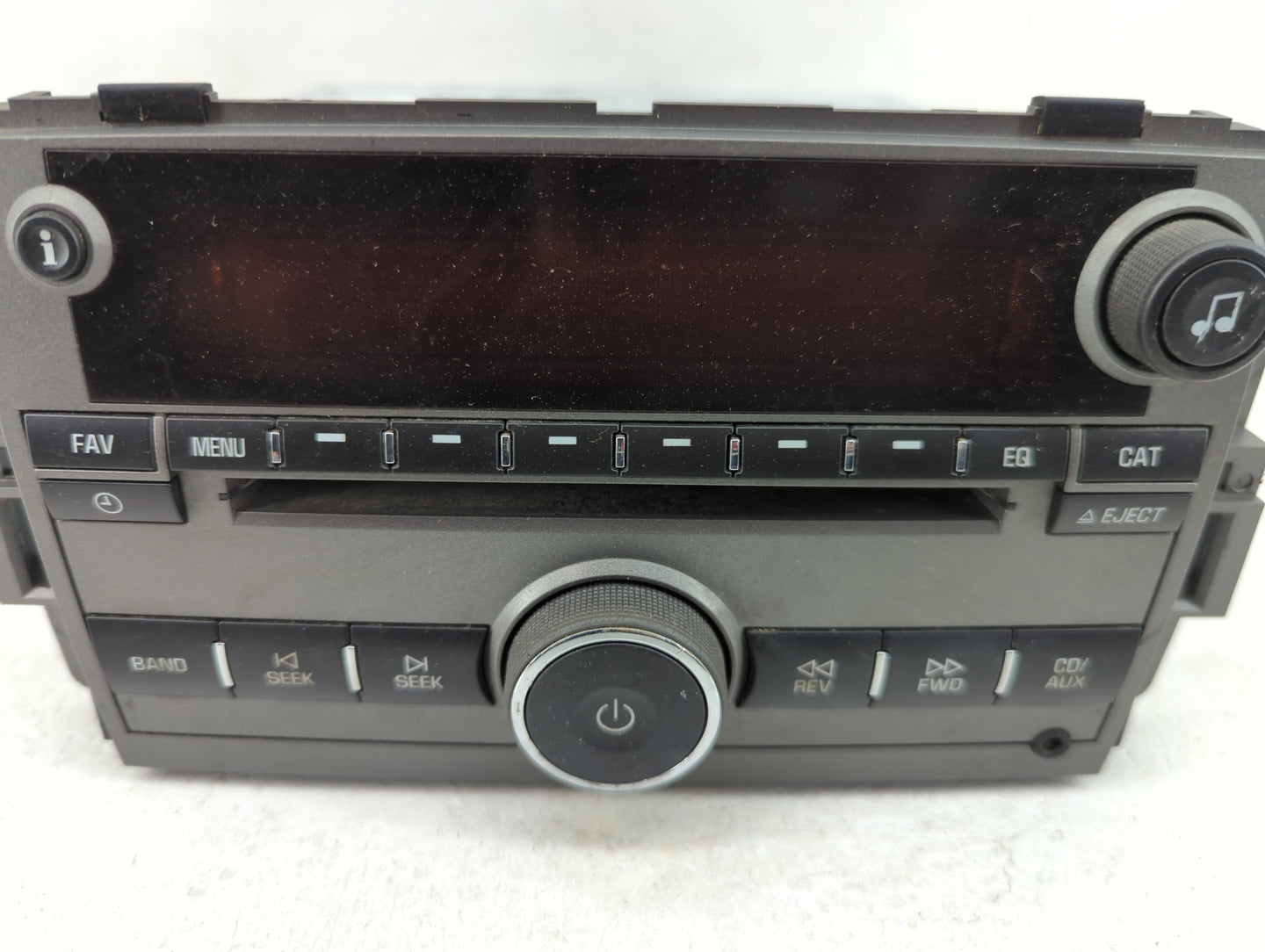 2009 Saturn Vue Radio AM FM Cd Player Receiver Replacement P/N:20790696 Fits OEM Used Auto Parts - Oemusedautoparts1.com