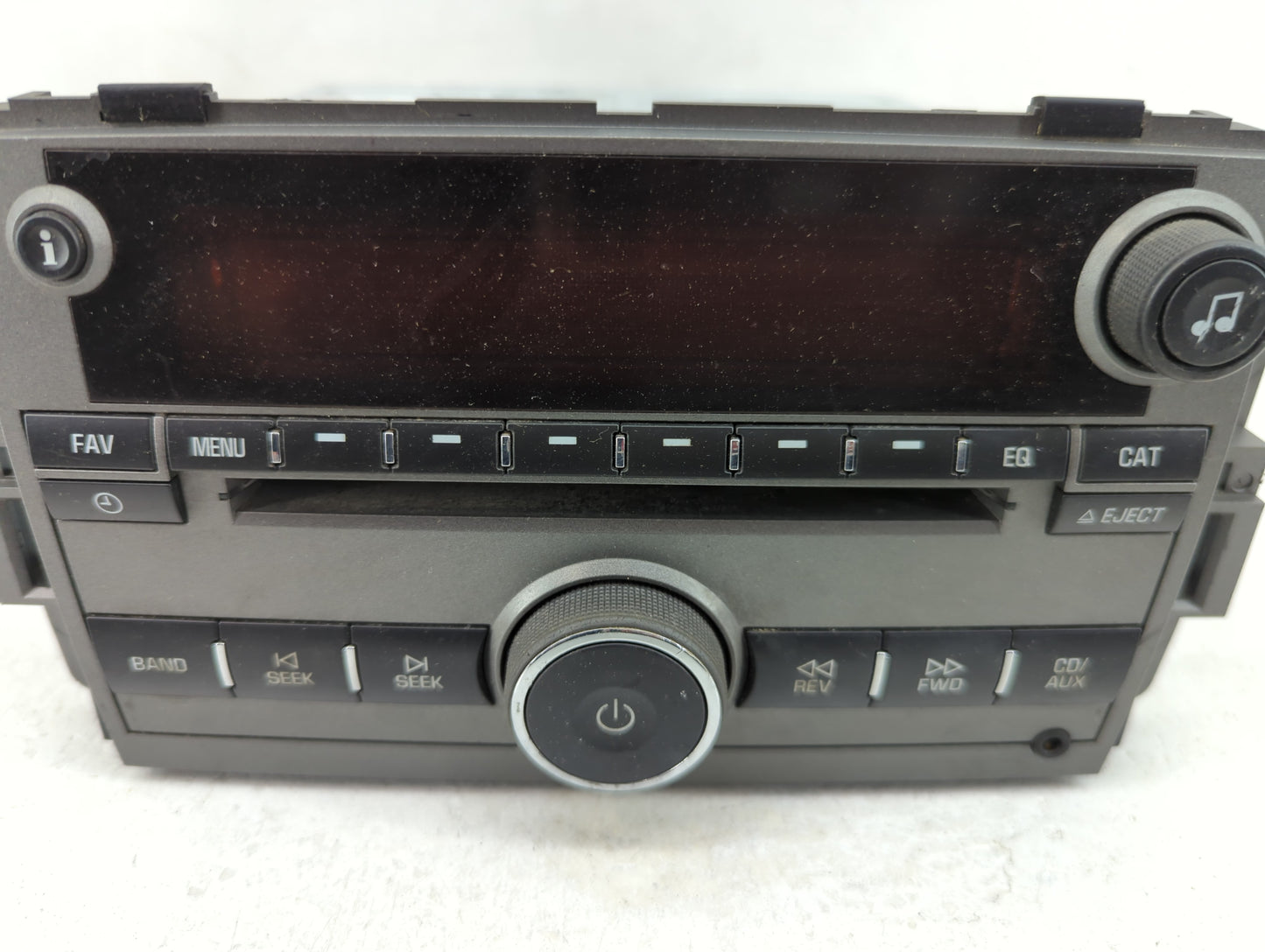 2009 Saturn Vue Radio AM FM Cd Player Receiver Replacement P/N:20790696 Fits OEM Used Auto Parts - Oemusedautoparts1.com