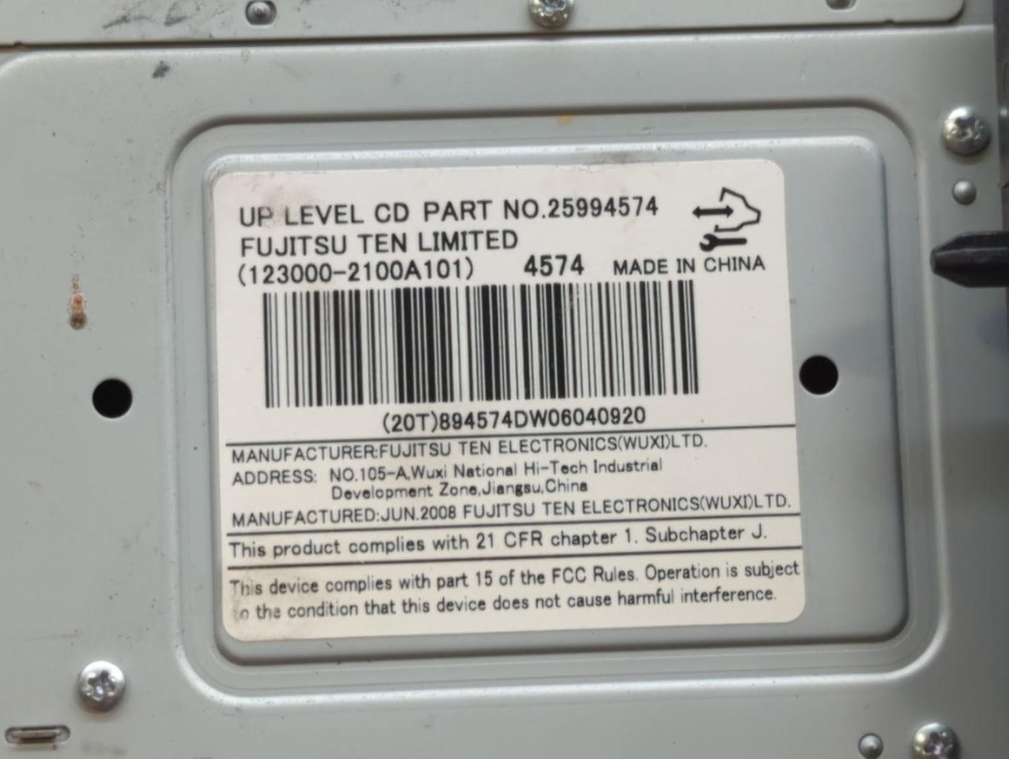 2009-2009 Saturn Vue Am Fm Cd Player Radio Receiver - Oemusedautoparts1.com
