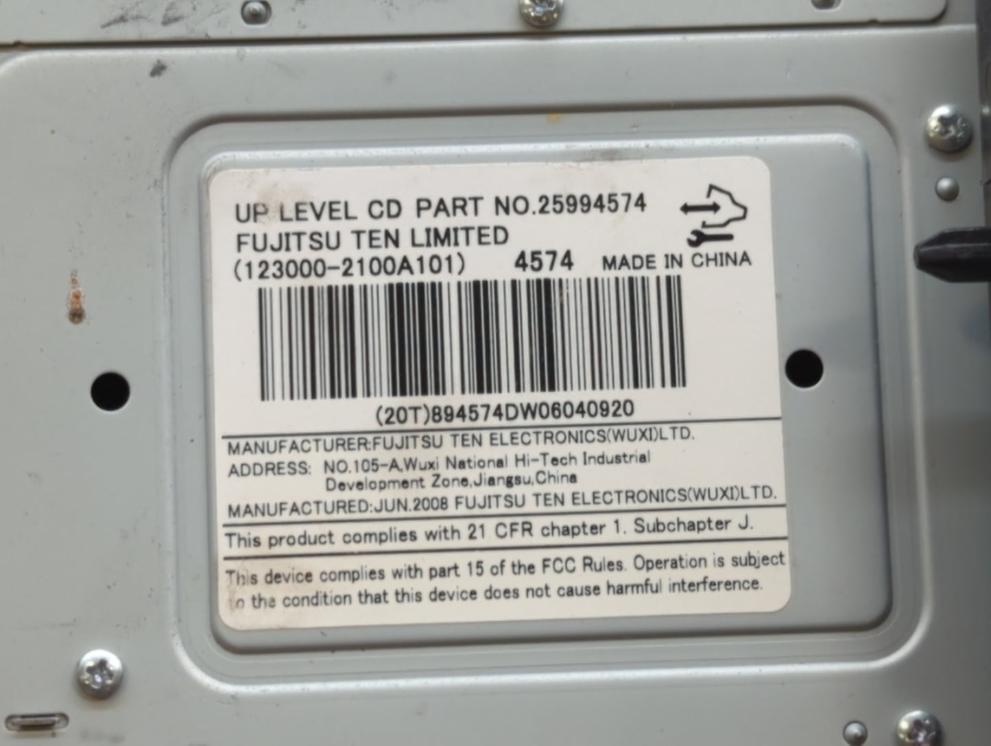 2009-2009 Saturn Vue Am Fm Cd Player Radio Receiver - Oemusedautoparts1.com