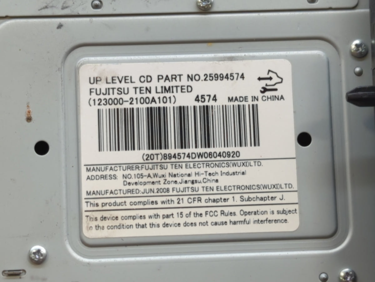 2009-2009 Saturn Vue Am Fm Cd Player Radio Receiver 408674 - Oemusedautoparts1.com