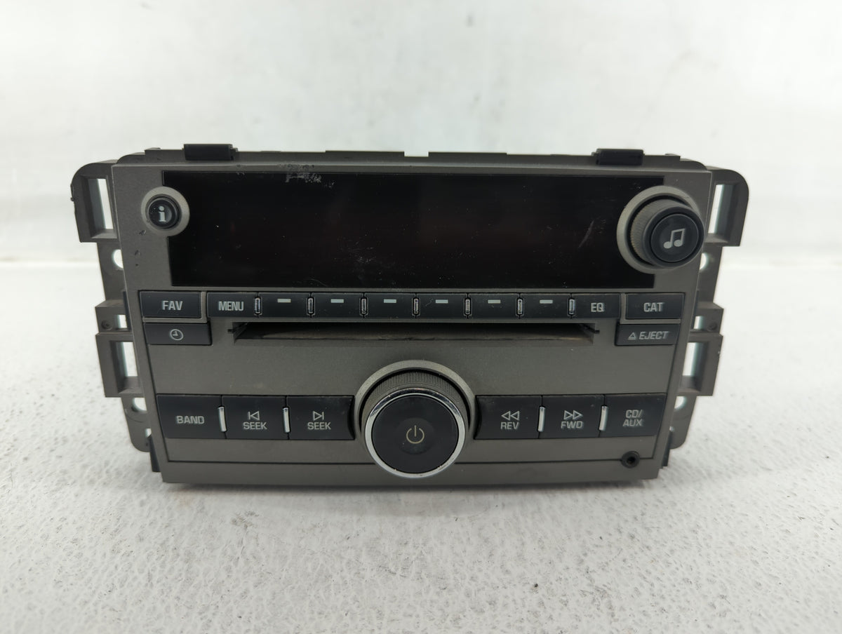 2009 Saturn Vue Radio AM FM Cd Player Receiver Replacement P/N:20790696 25994574 OEM Used Auto Parts - Oemusedautoparts1.com