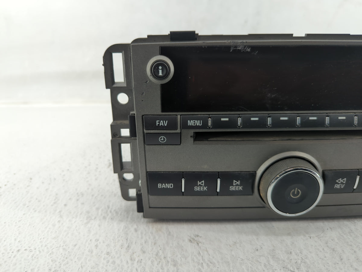 2009 Saturn Vue Radio AM FM Cd Player Receiver Replacement P/N:20790696 25994574 OEM Used Auto Parts - Oemusedautoparts1.com