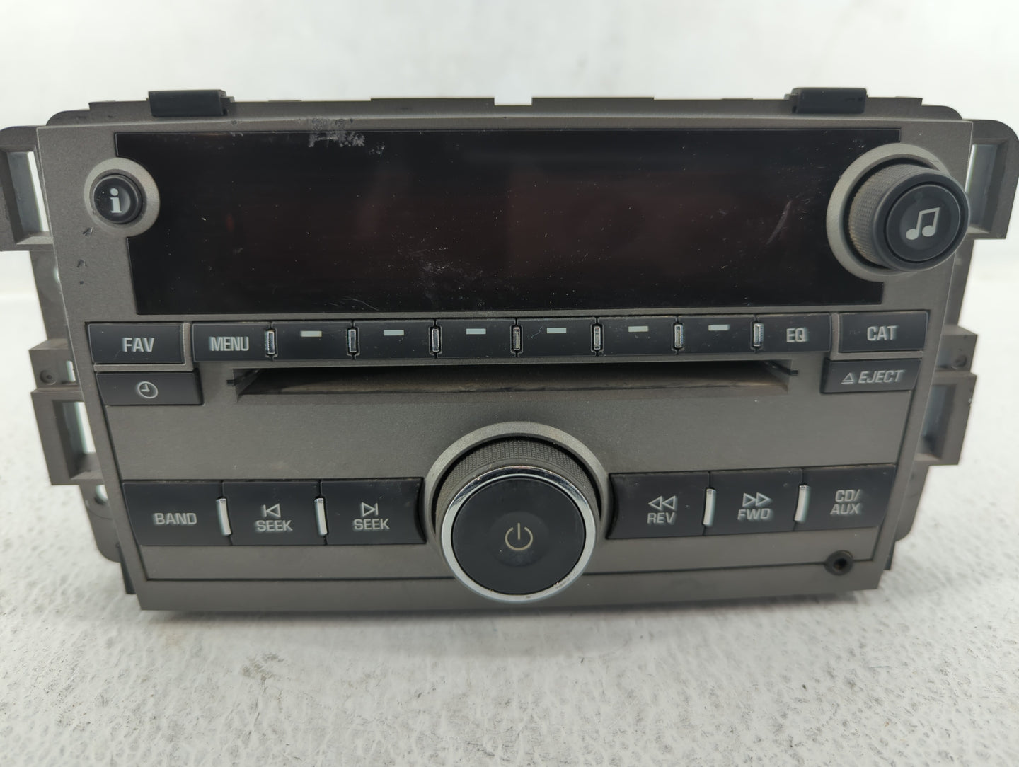 2009 Saturn Vue Radio AM FM Cd Player Receiver Replacement P/N:20790696 25994574 Fits OEM Used Auto Parts - Oemusedautoparts