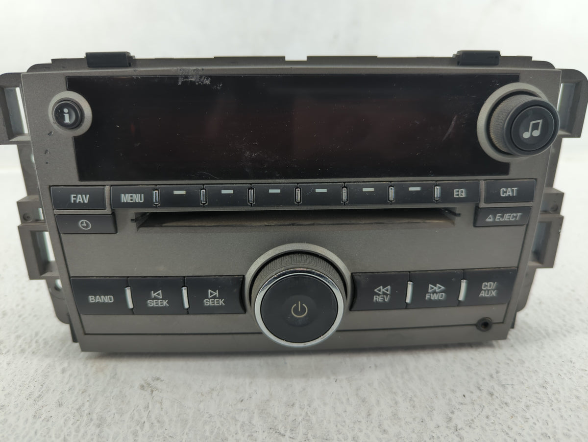 2009 Saturn Vue Radio AM FM Cd Player Receiver Replacement P/N:20790696 25994574 OEM Used Auto Parts - Oemusedautoparts1.com
