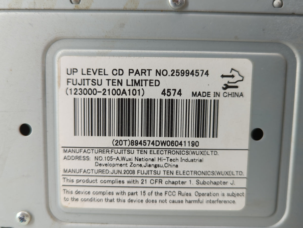 2009-2009 Saturn Vue Am Fm Cd Player Radio Receiver 554621 - Oemusedautoparts1.com