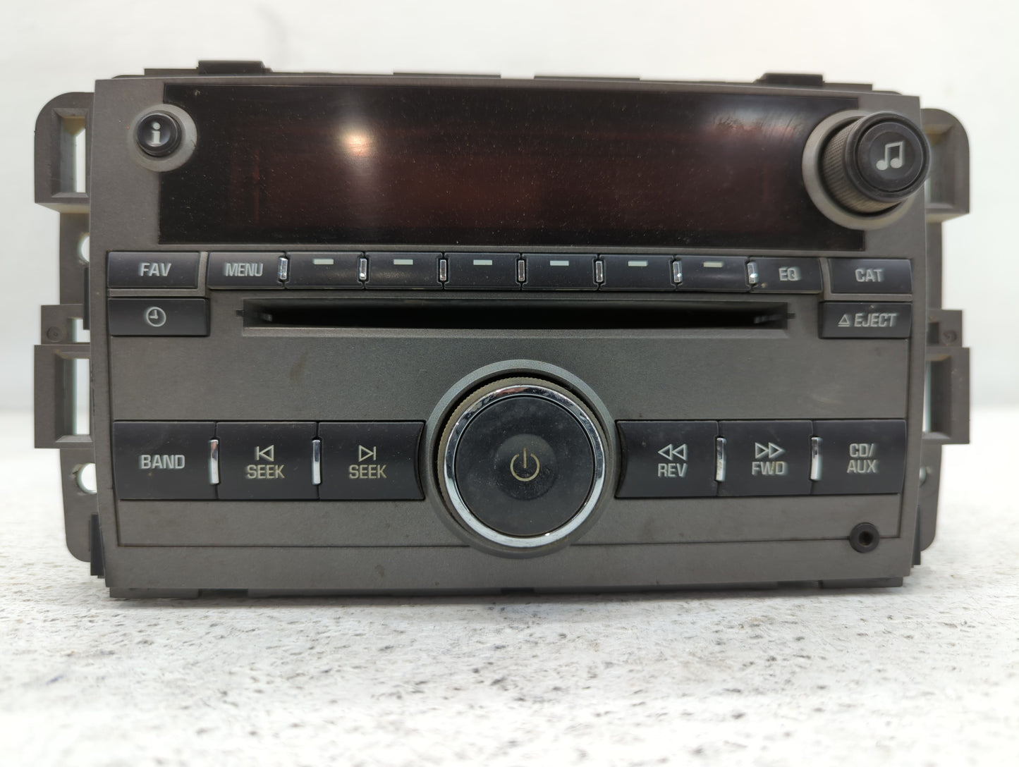 2009 Saturn Vue Radio AM FM Cd Player Receiver Replacement P/N:25994574 Fits OEM Used Auto Parts - Oemusedautoparts1.com
