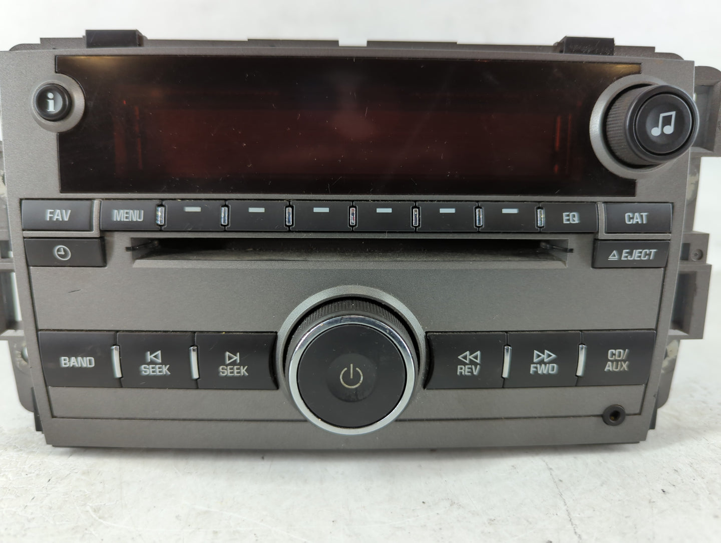 2009 Saturn Vue Radio AM FM Cd Player Receiver Replacement P/N:20790696 Fits OEM Used Auto Parts - Oemusedautoparts1.com