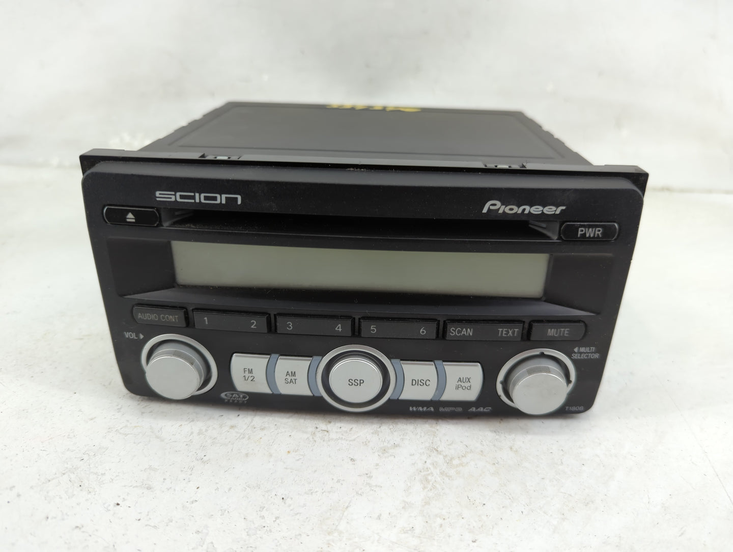 2008-2010 Scion Tc Radio AM FM Cd Player Receiver Replacement P/N:PT546-00080 DEH-M8027ZT Fits OEM Used Auto Parts - Oemused