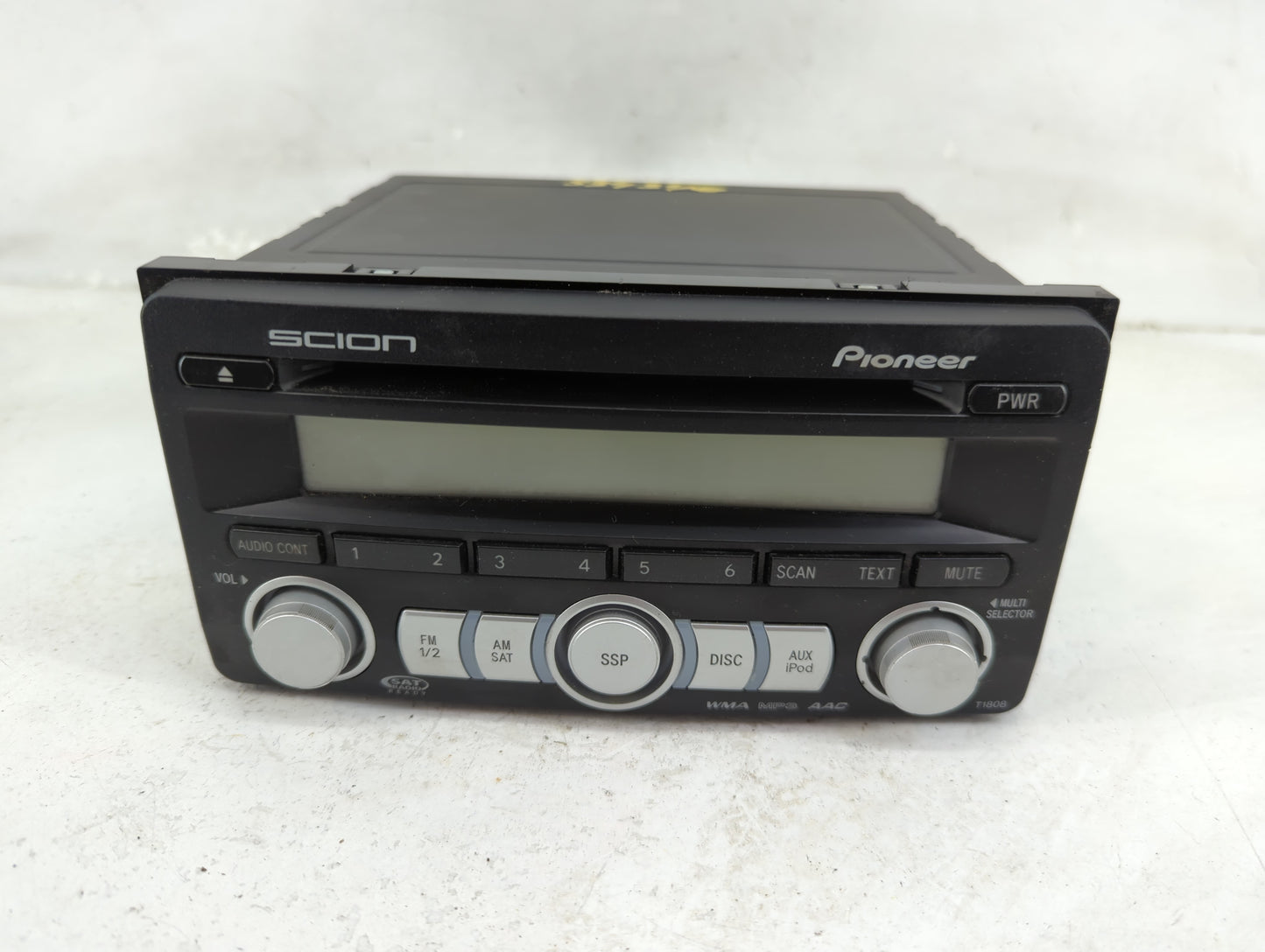 2008-2010 Scion Tc Radio AM FM Cd Player Receiver Replacement P/N:PT546-00080 DEH-M8027ZT Fits OEM Used Auto Parts - Oemused